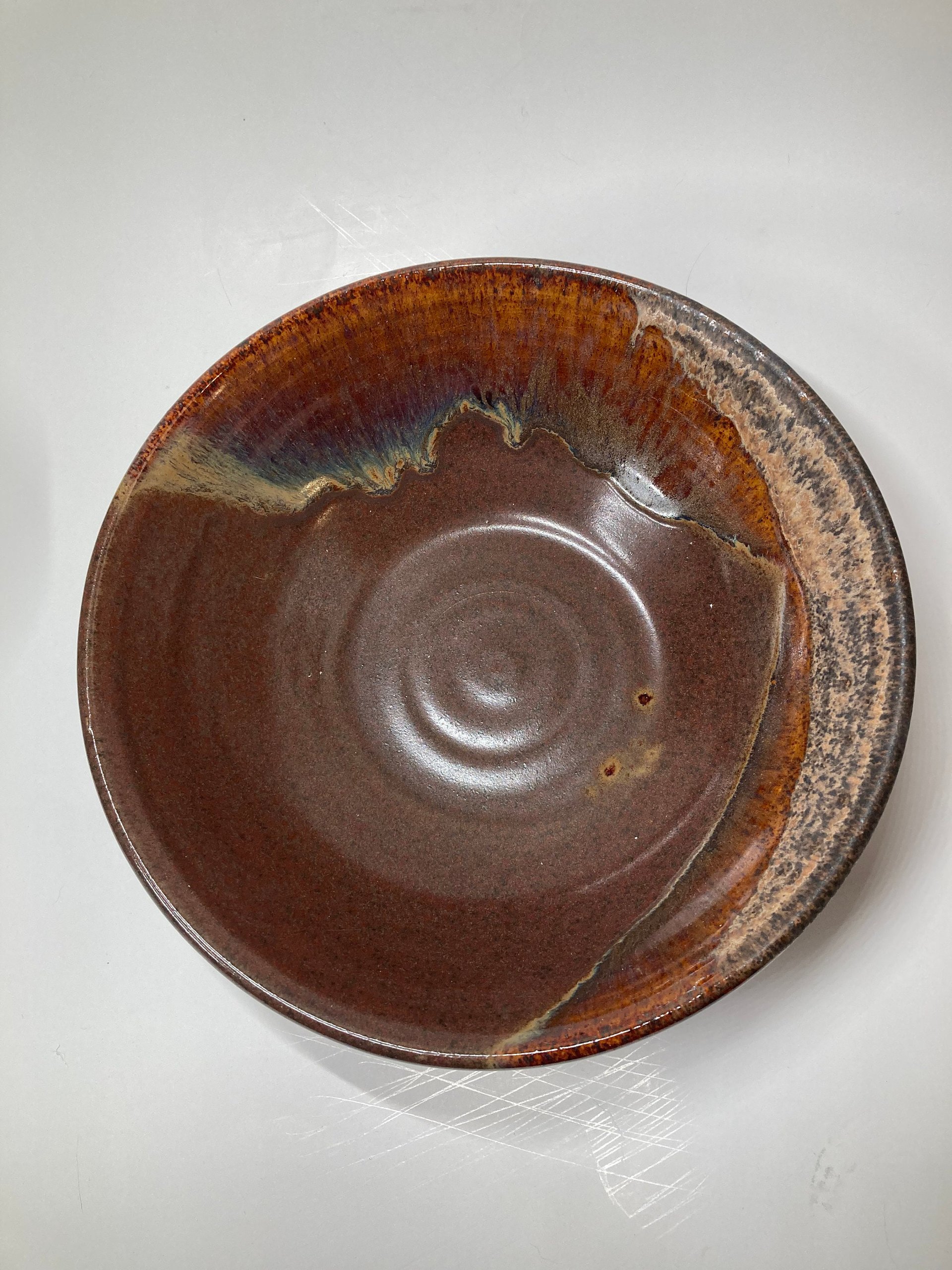 Large Handmade Red Serving Bowl