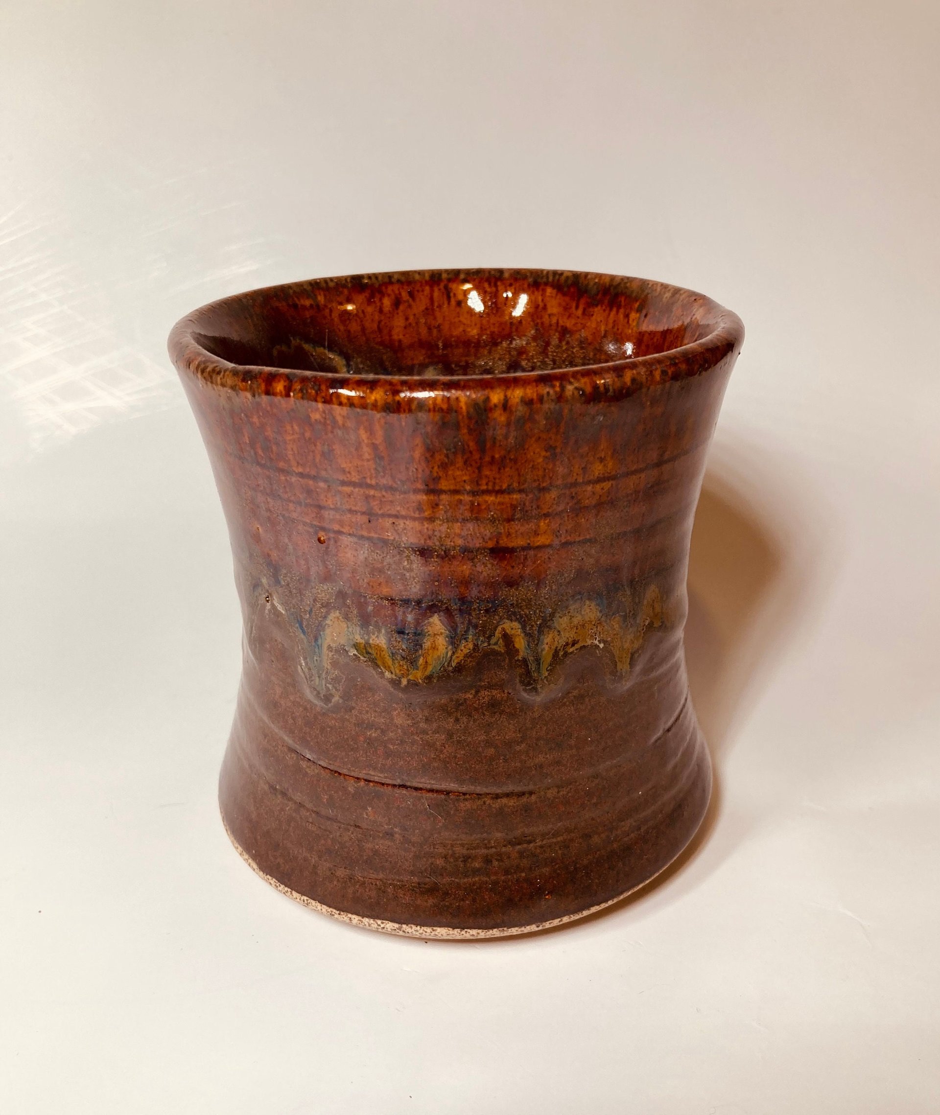 Large Handle-less Red Mug