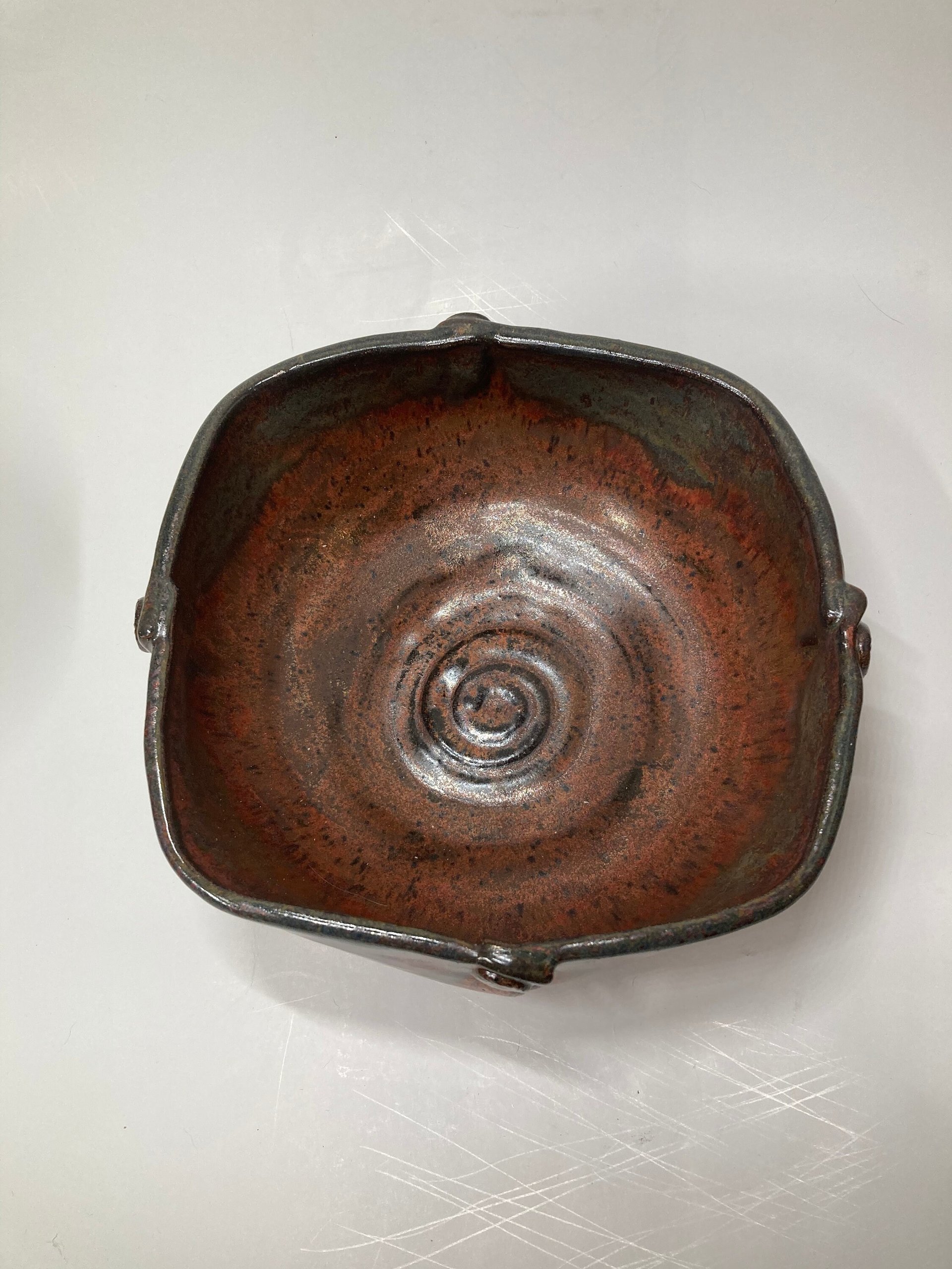 Hand-made Ceramic Copper Bowl