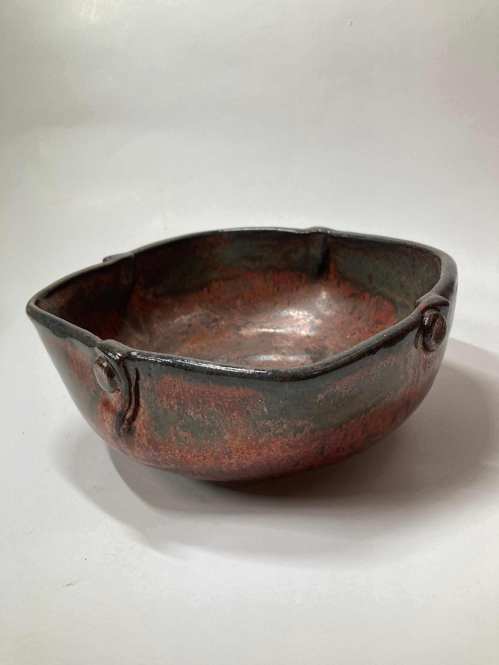 Hand-made Ceramic Copper Bowl