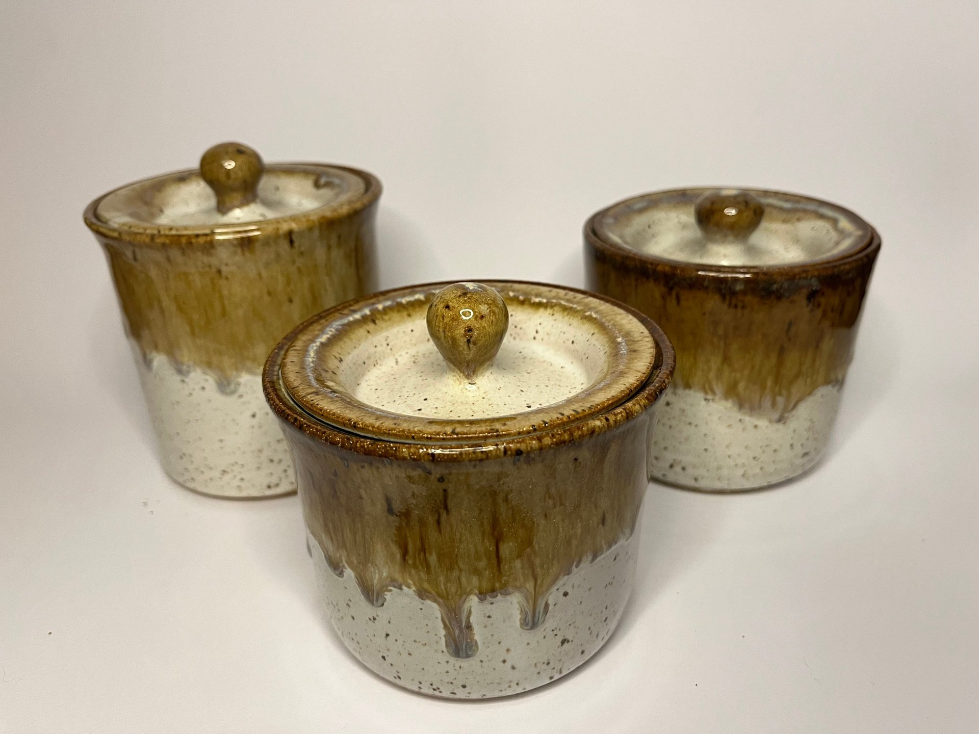Hand-made Ceramic Lidded Jars