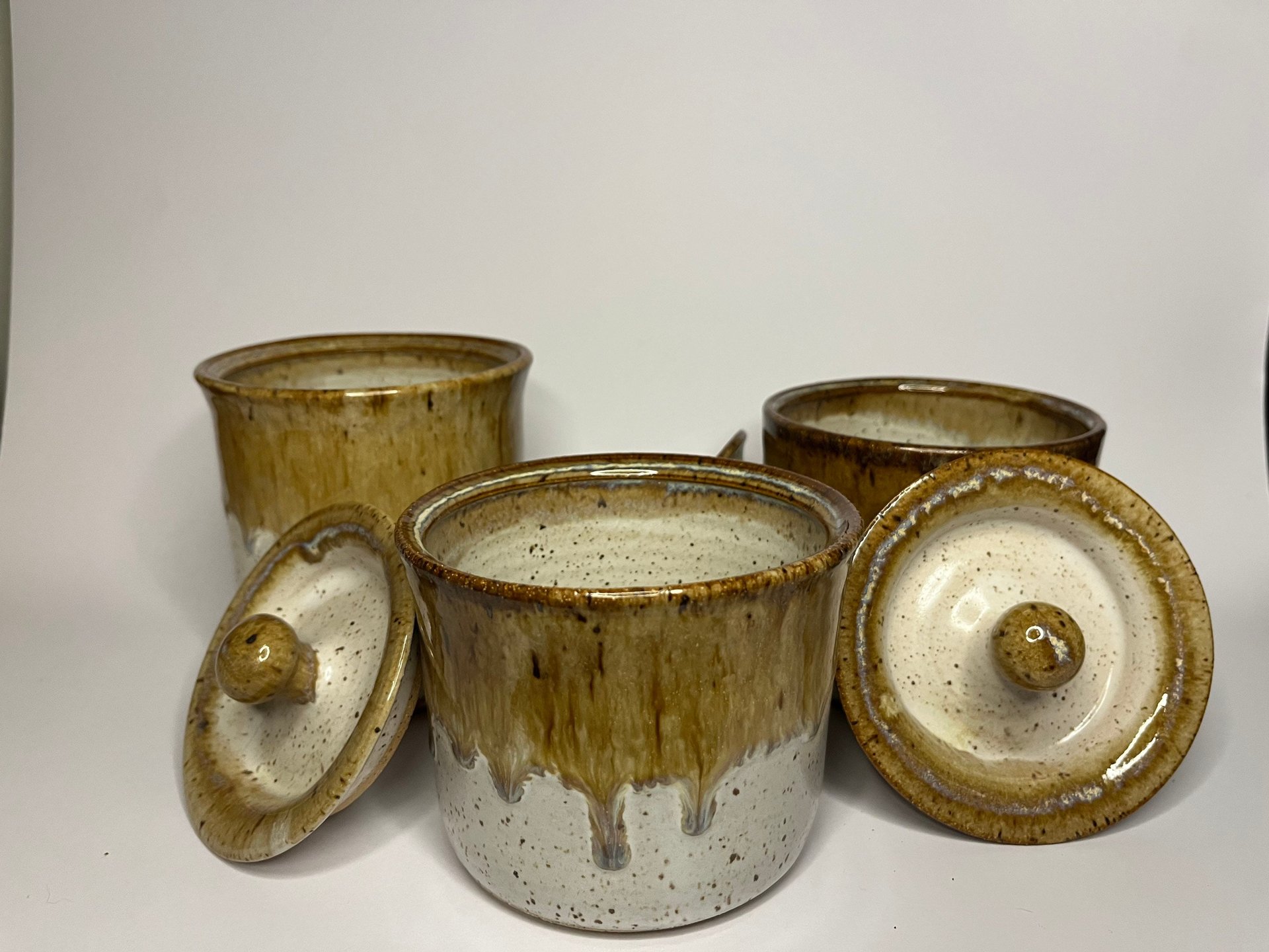 Hand-made Ceramic Lidded Jars