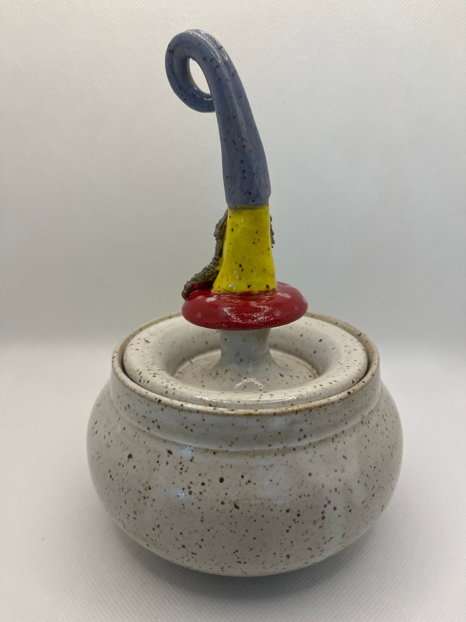 Handmade Gnome Lidded Jar