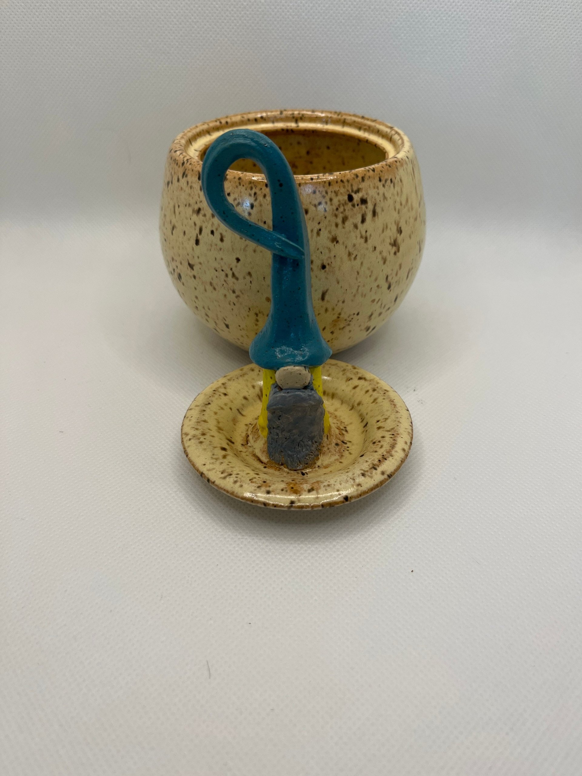 Handmade Gnome Lidded Jar