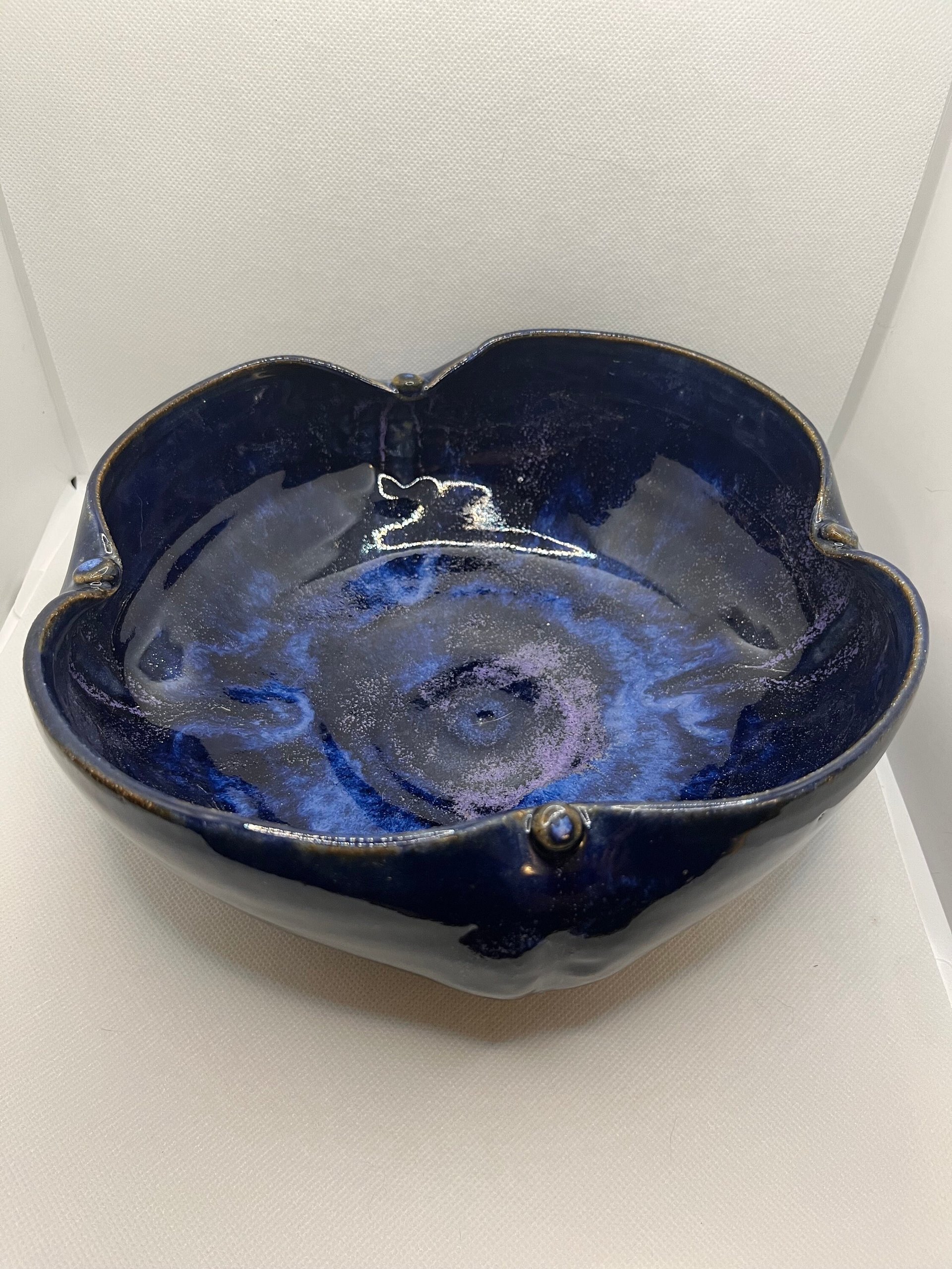 Handmade Purple Serving Bowl