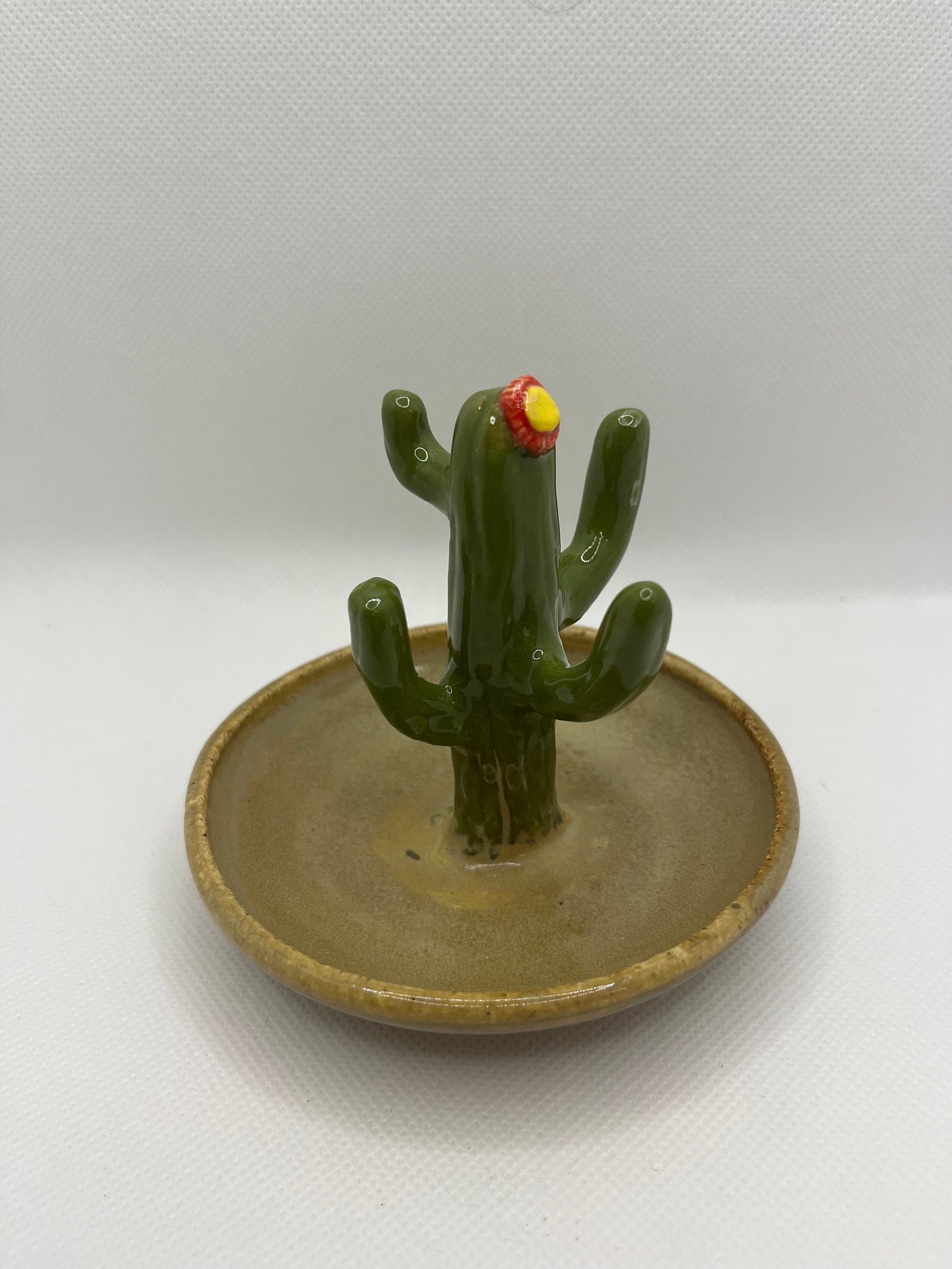 Handmade Ceramic Cactus Ring Holder