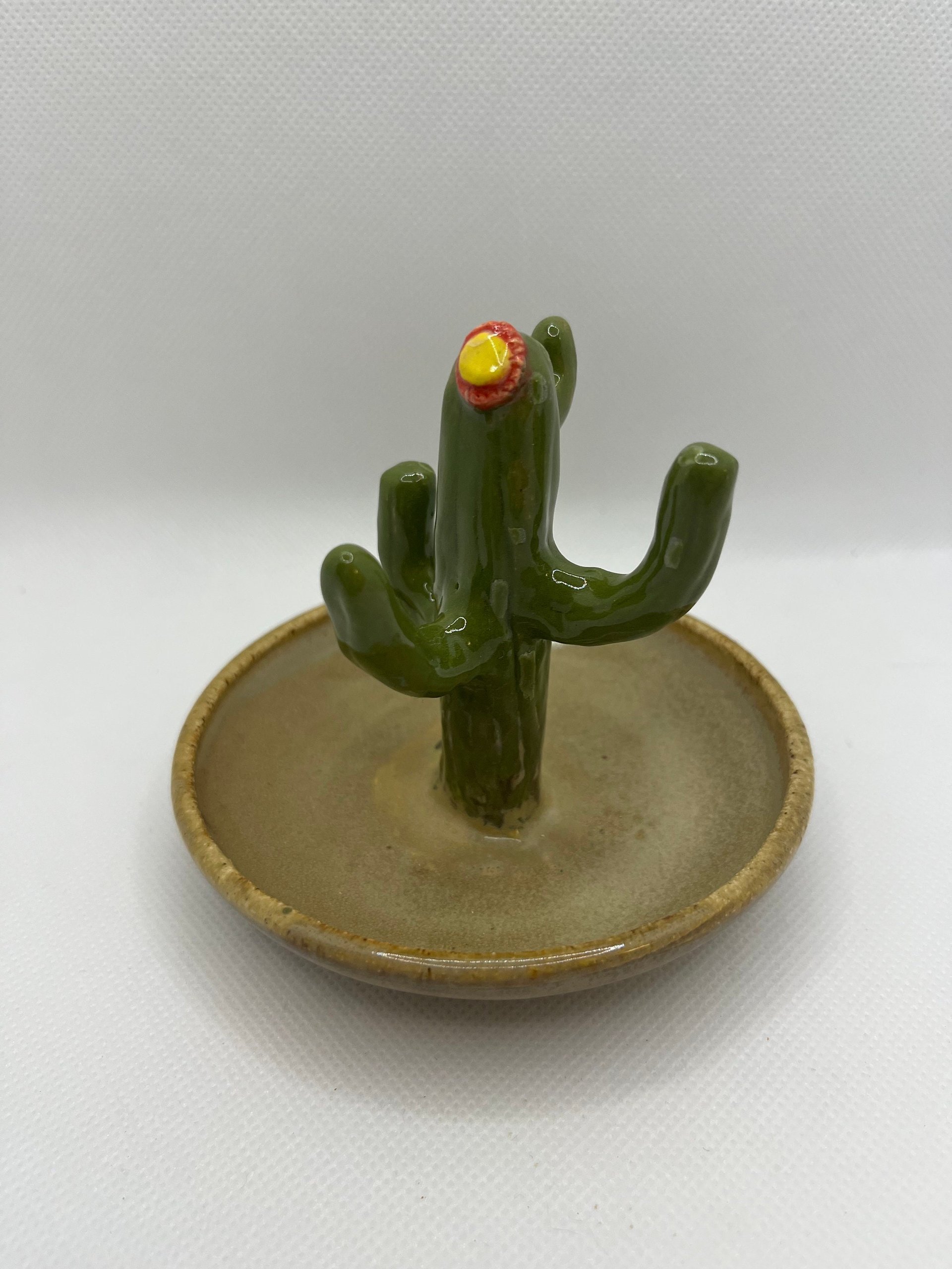 Handmade Ceramic Cactus Ring Holder