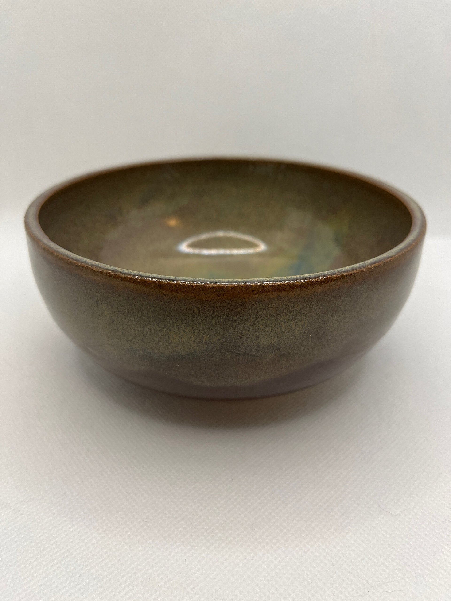 Handmade Multi-colored Earthy Ceramic Bowl