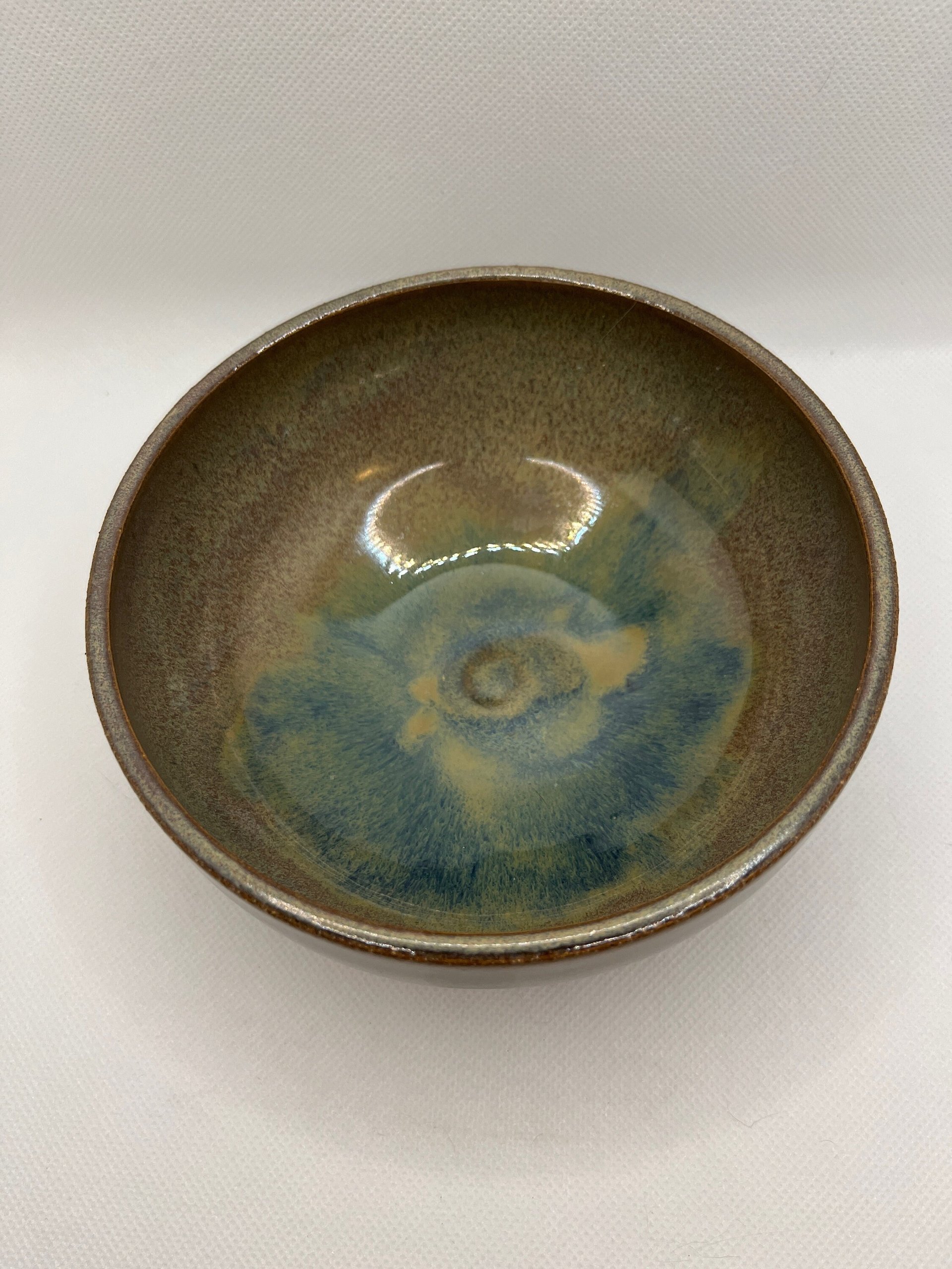 Handmade Multi-colored Earthy Ceramic Bowl