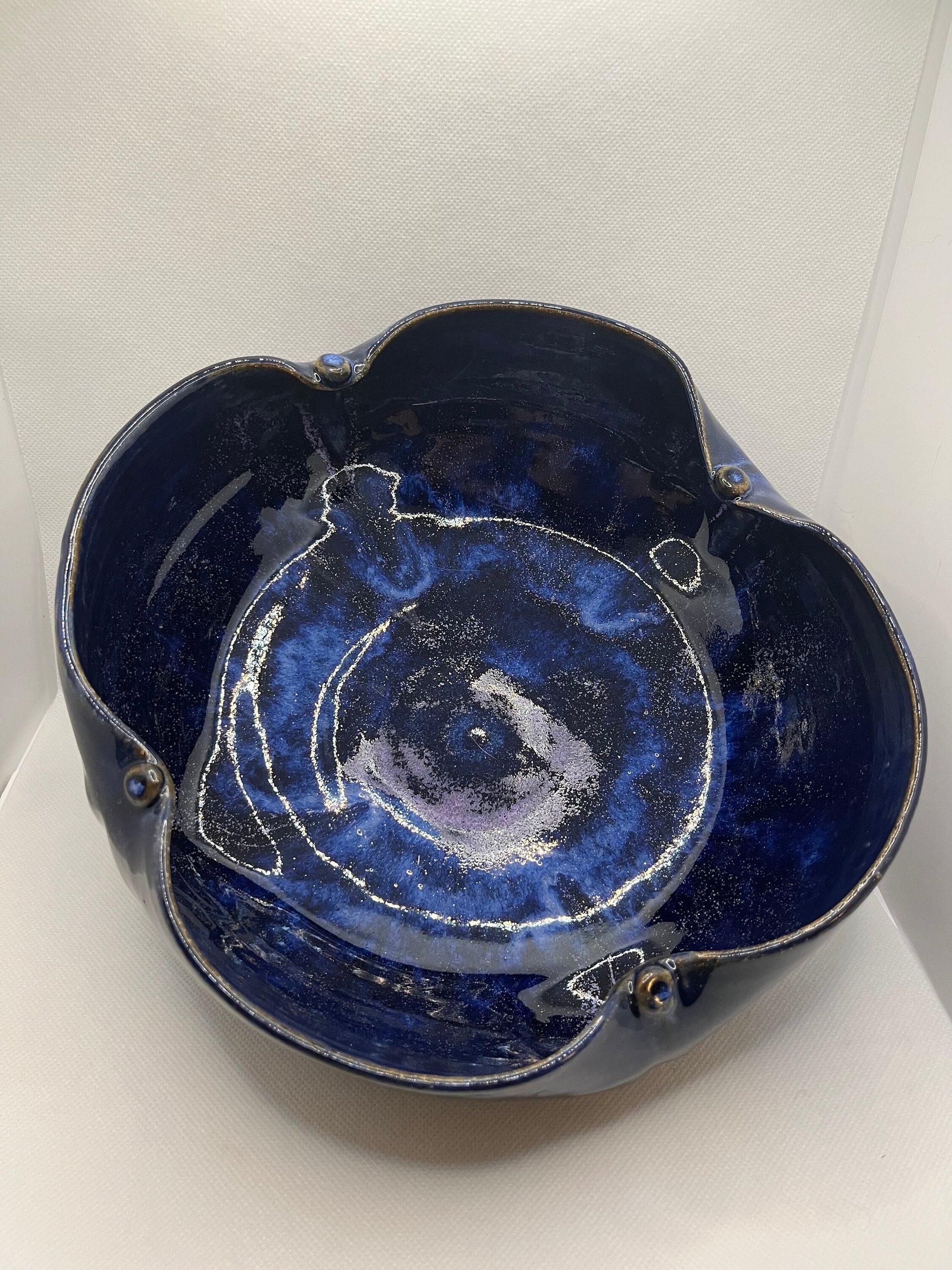 Handmade Purple Serving Bowl