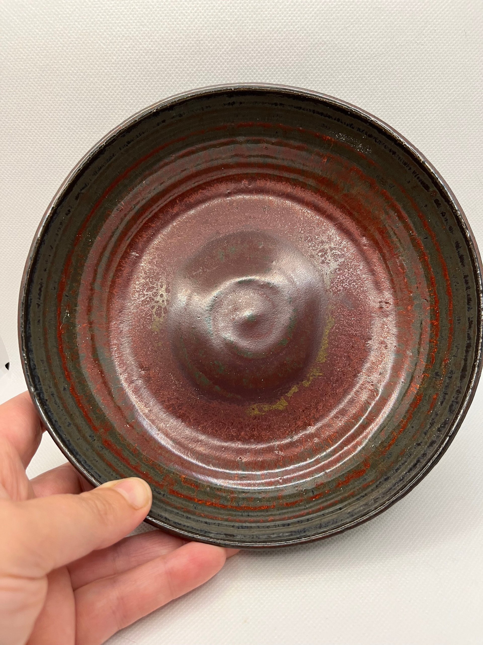 Handmade Ancient Jasper Glazed Ceramic Bowl