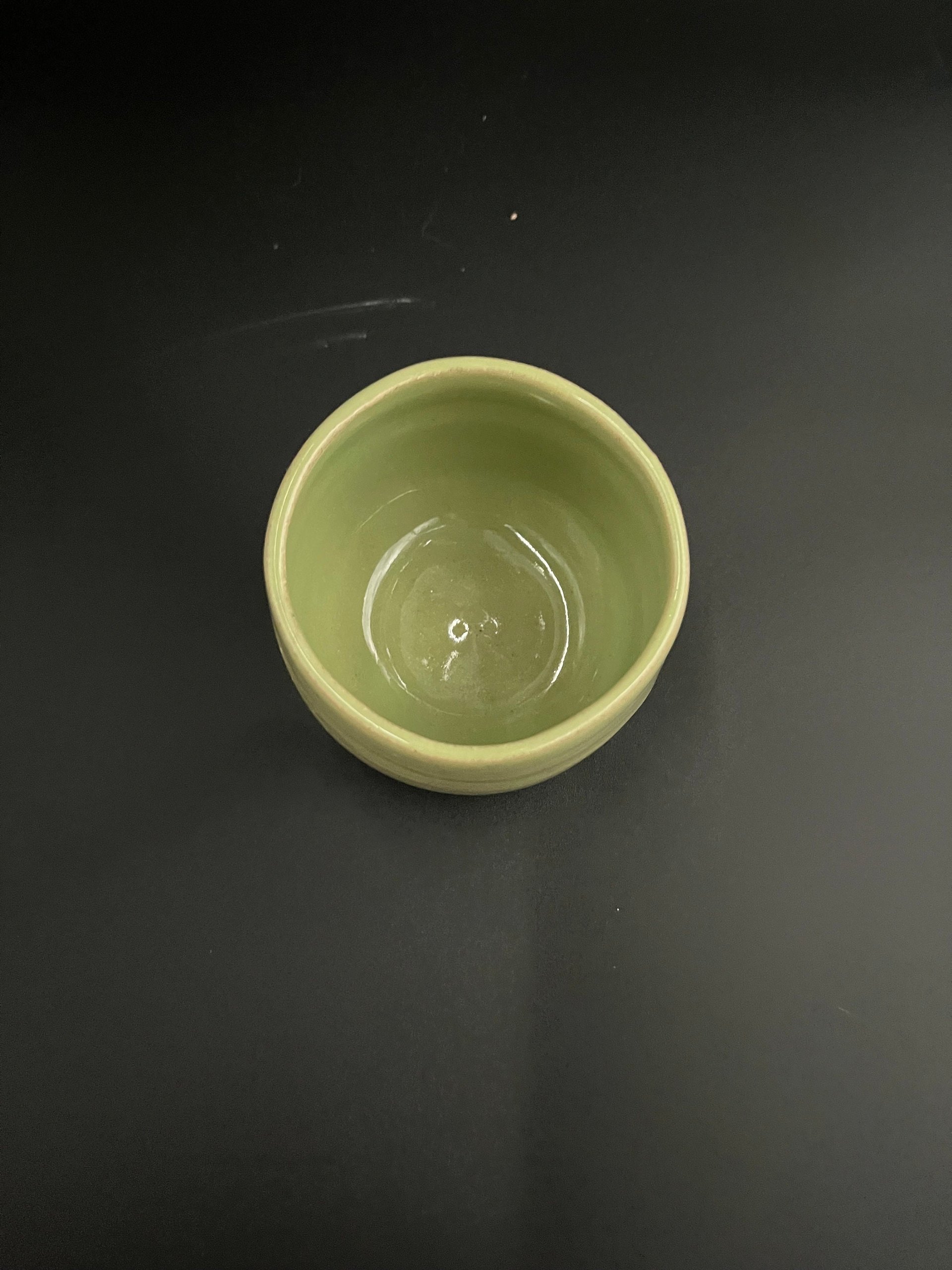 Handmade Marbled Green Ceramic Cup