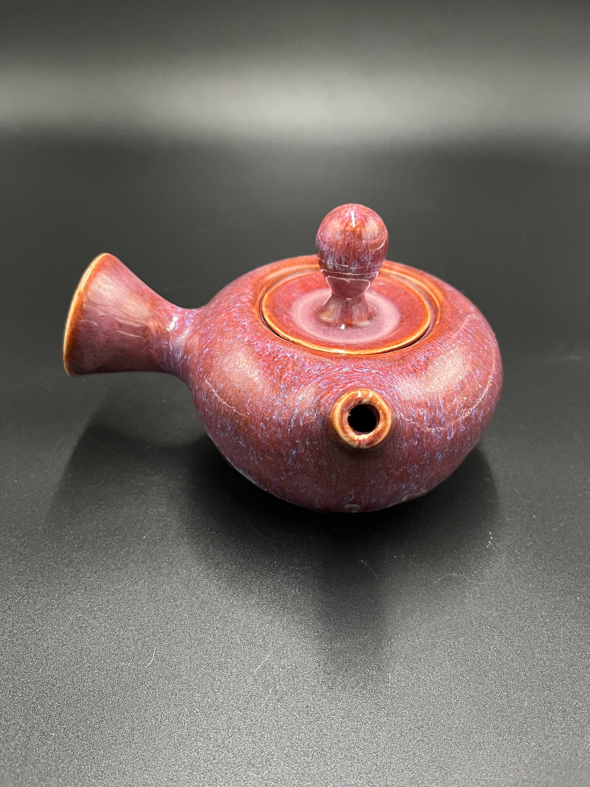 Handmade Pink Ceramic Tea Pot