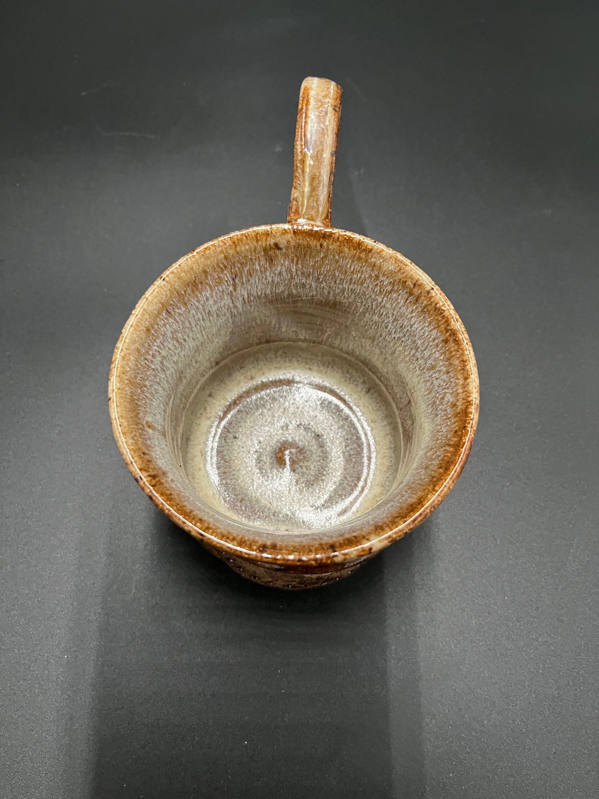 Handmade Honey Brown Ceramic Mushroom Mug