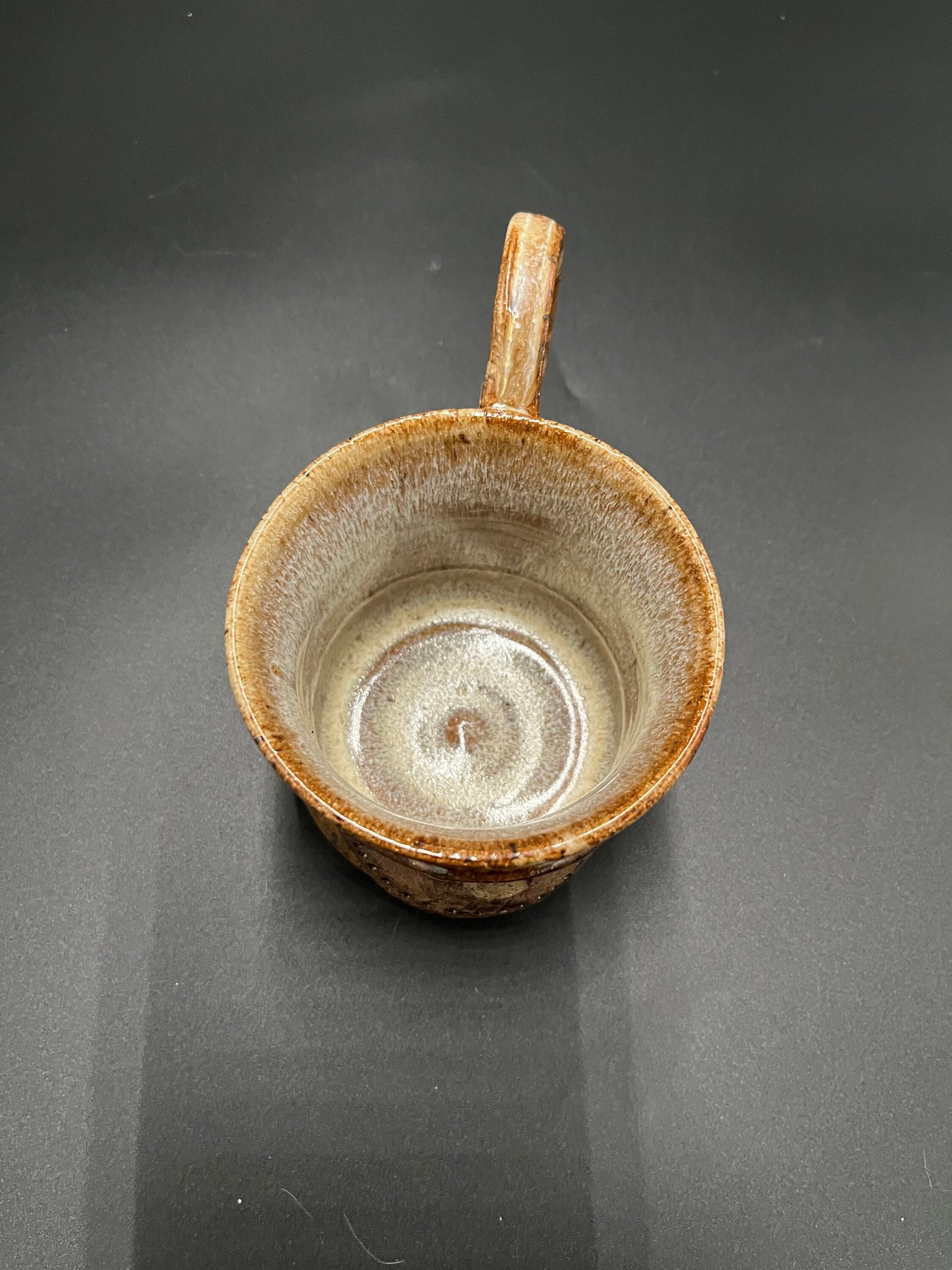 Handmade Honey Brown Ceramic Mushroom Mug