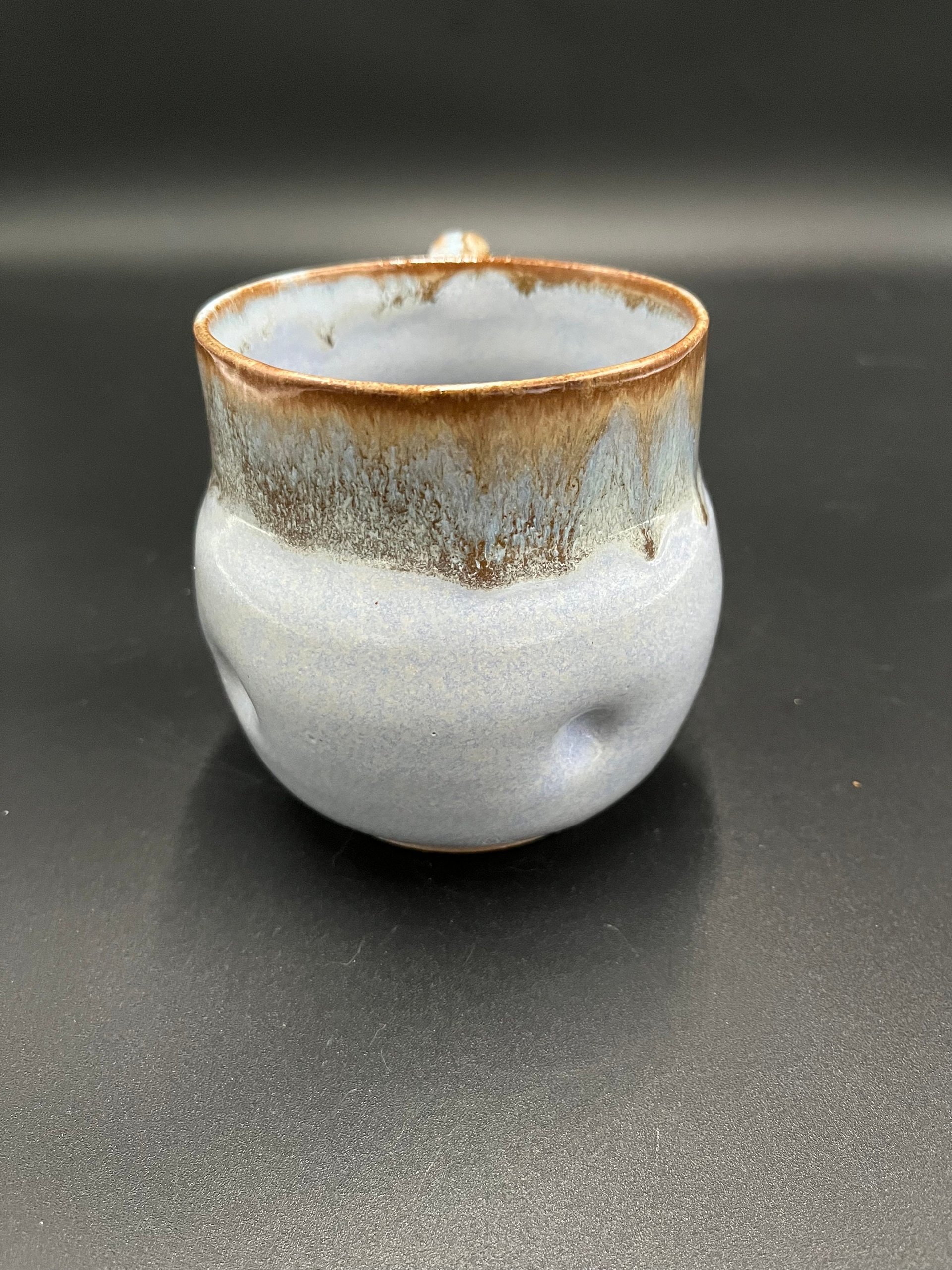 Handmade Ceramic Blue Polka-dot Mug