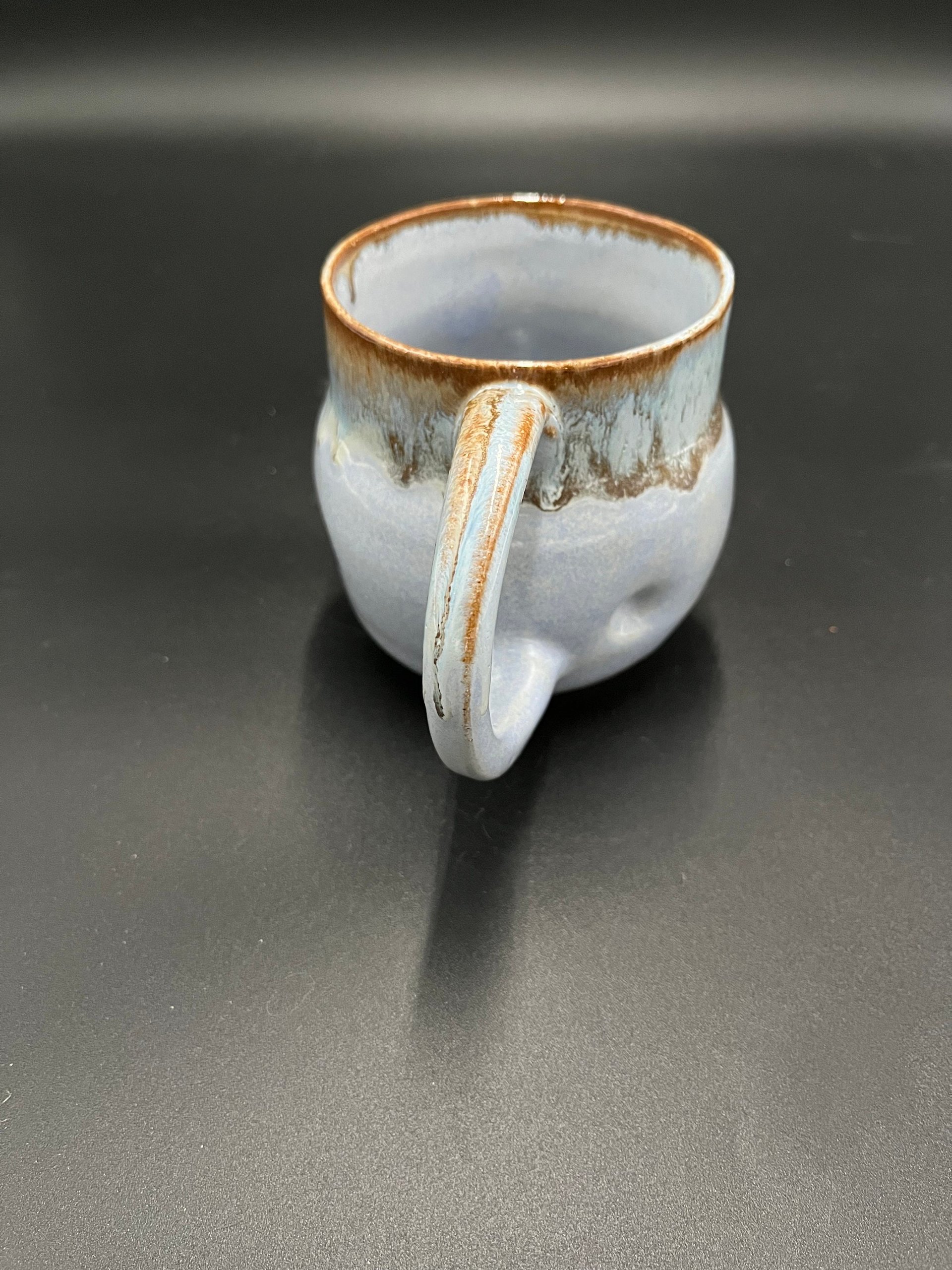 Handmade Ceramic Blue Polka-dot Mug
