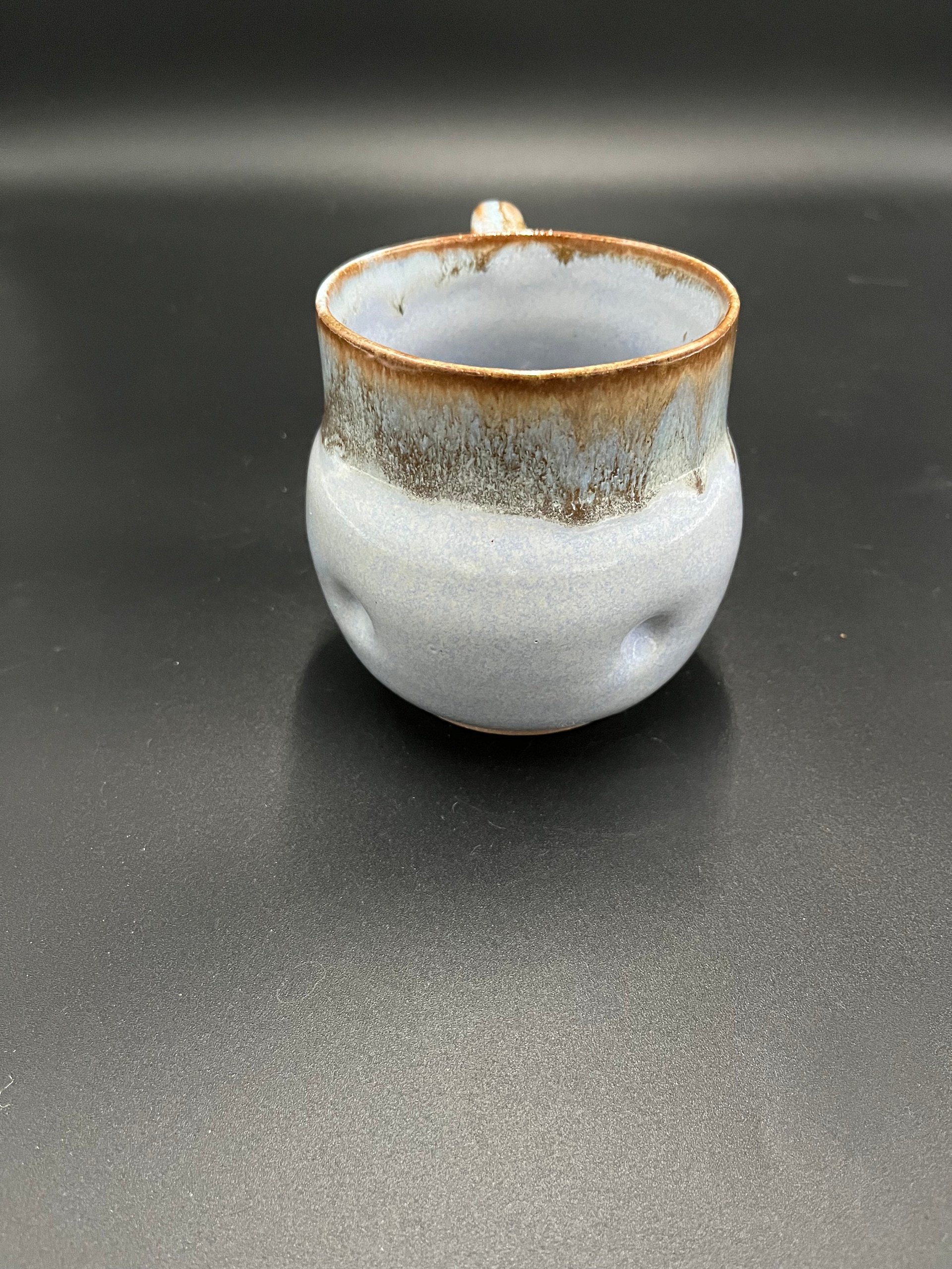 Handmade Ceramic Blue Polka-dot Mug