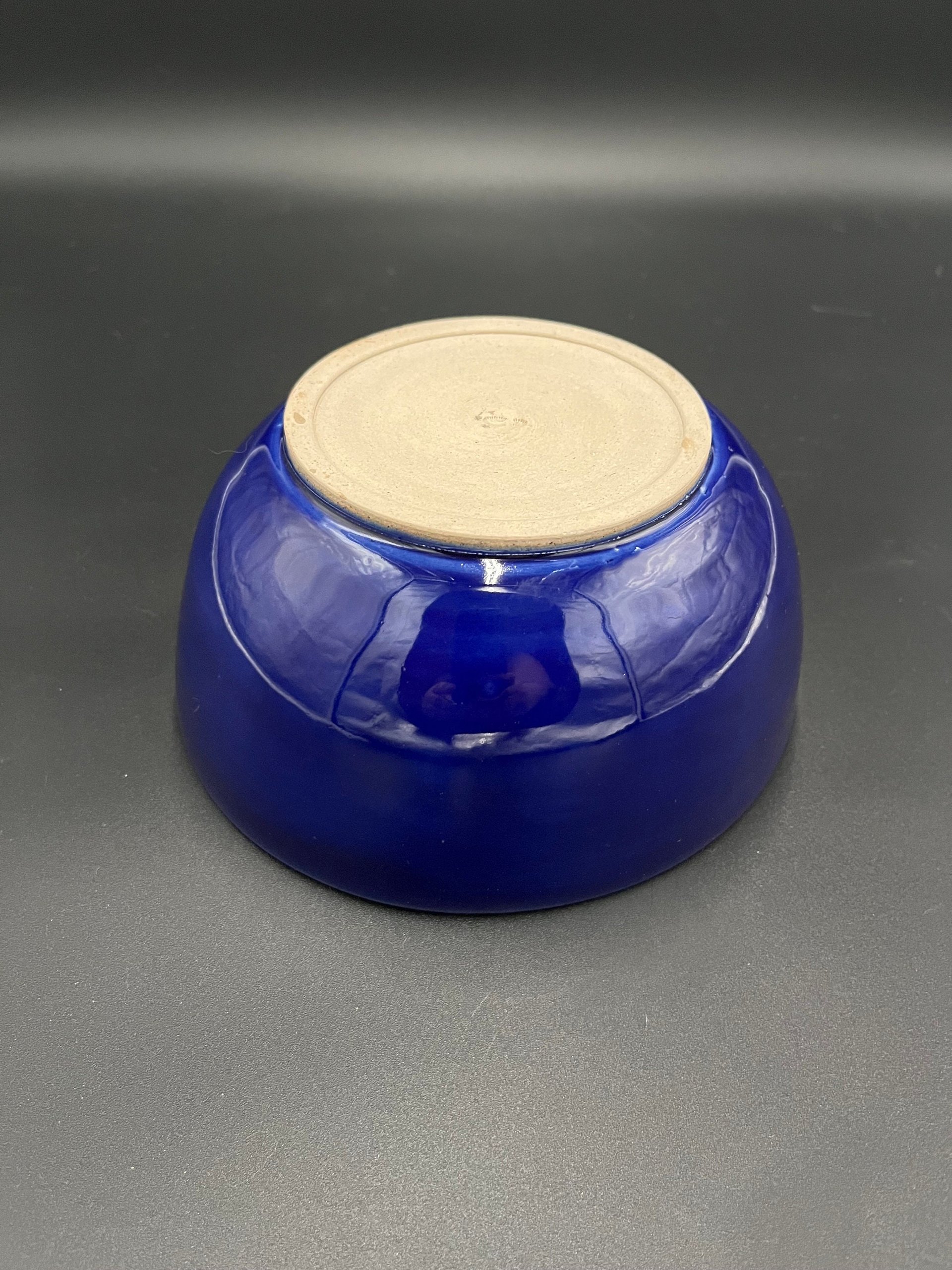 Handmade Cobalt Blue Ceramic Bowl
