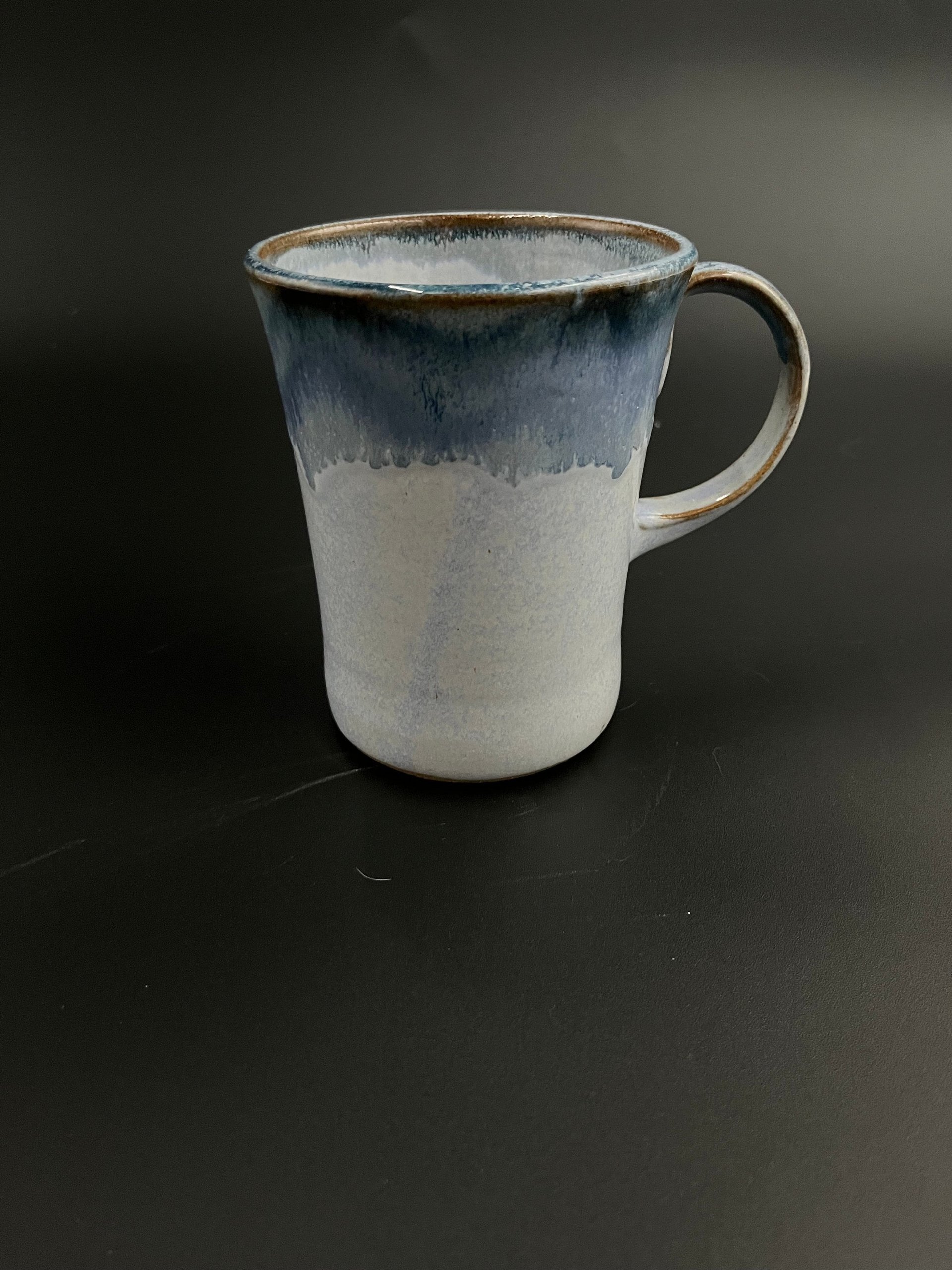 Handmade Blue Ceramic Tankard Mug