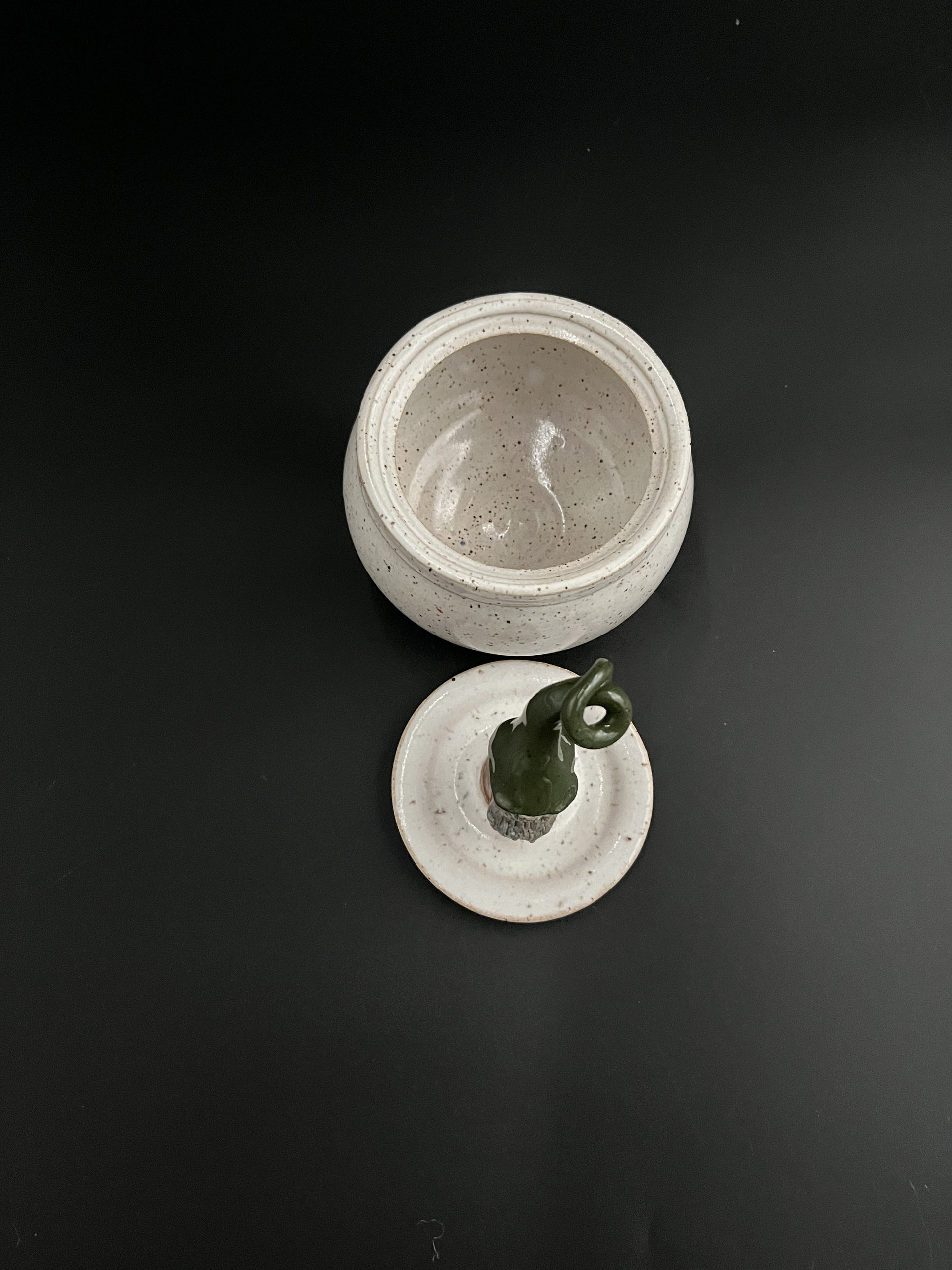 Handmade Ceramic Gnome Lidded Jar