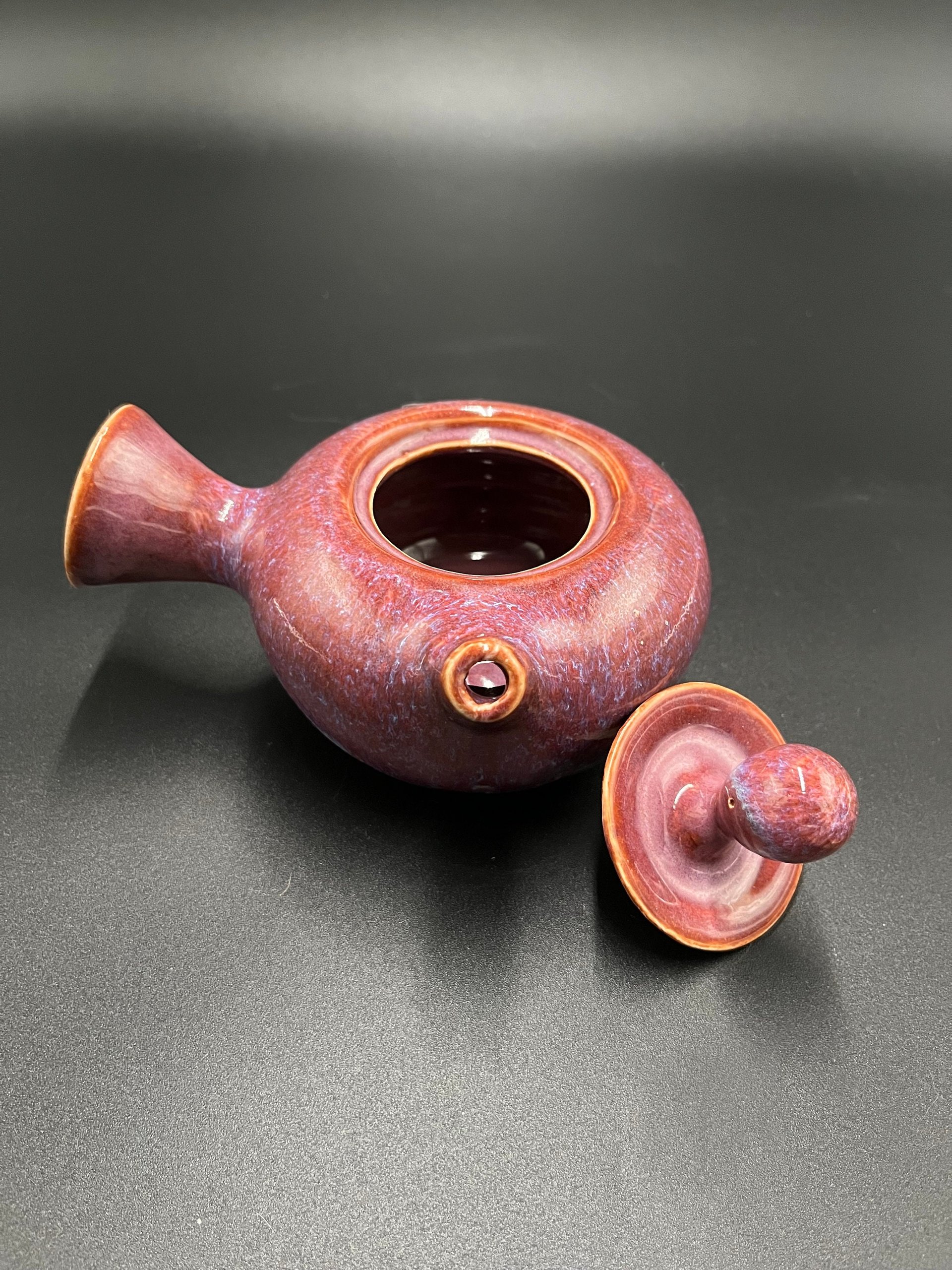 Handmade Pink Ceramic Tea Pot