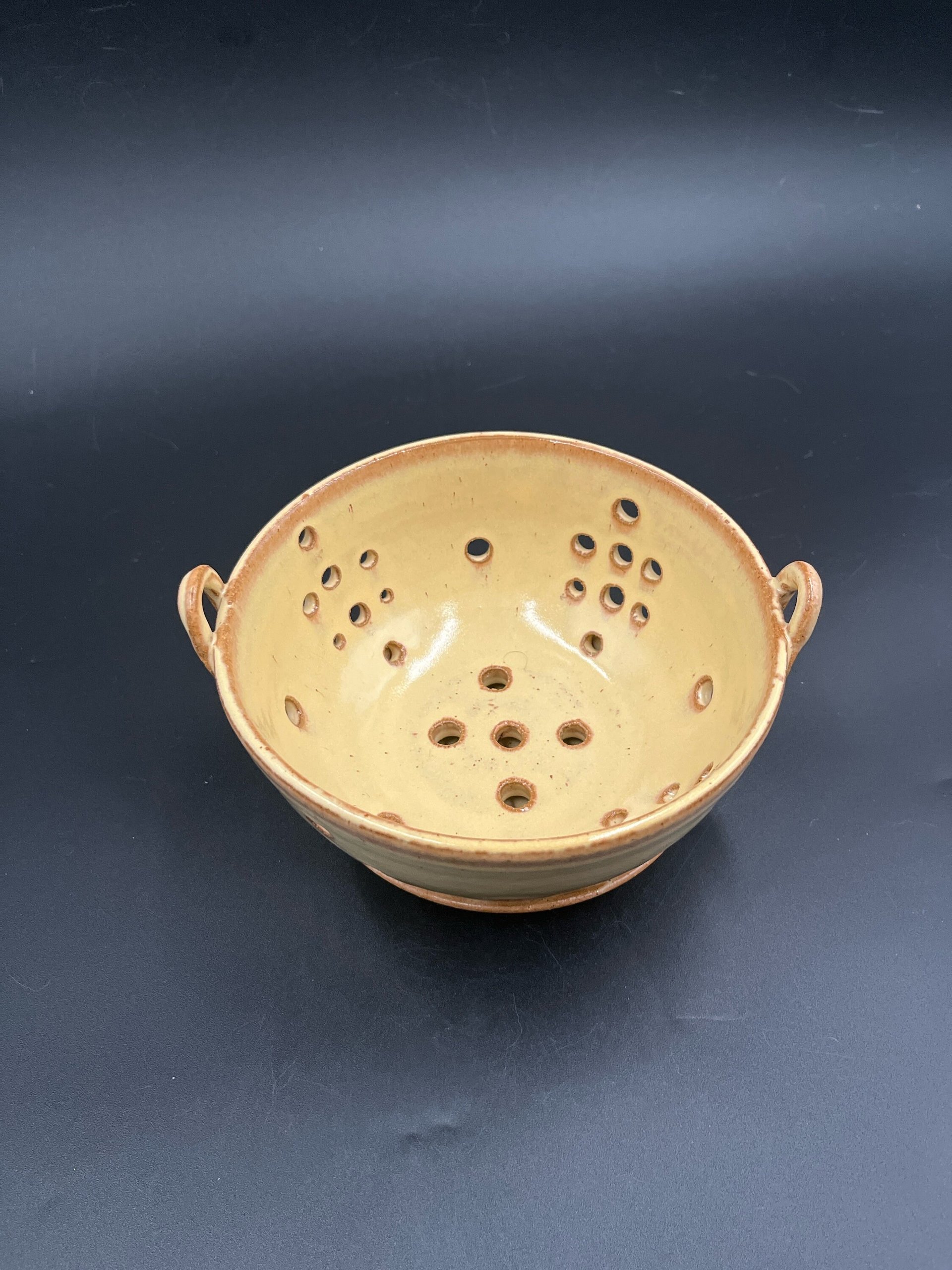 Hand-made Yellow Berry Bowl and Plate