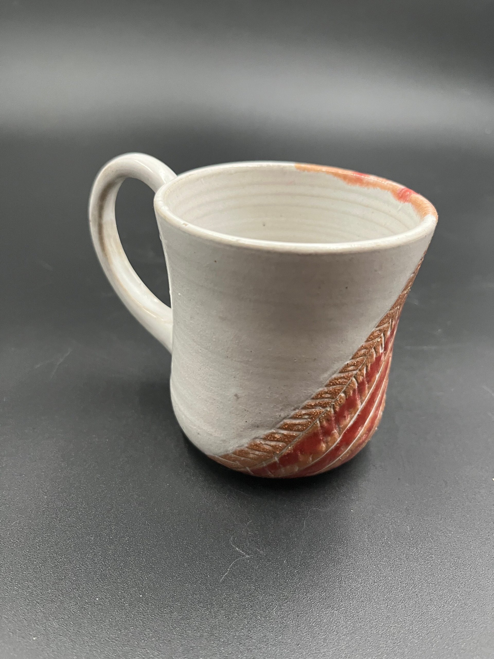 Handmade Sunset Striped Ceramic Mug