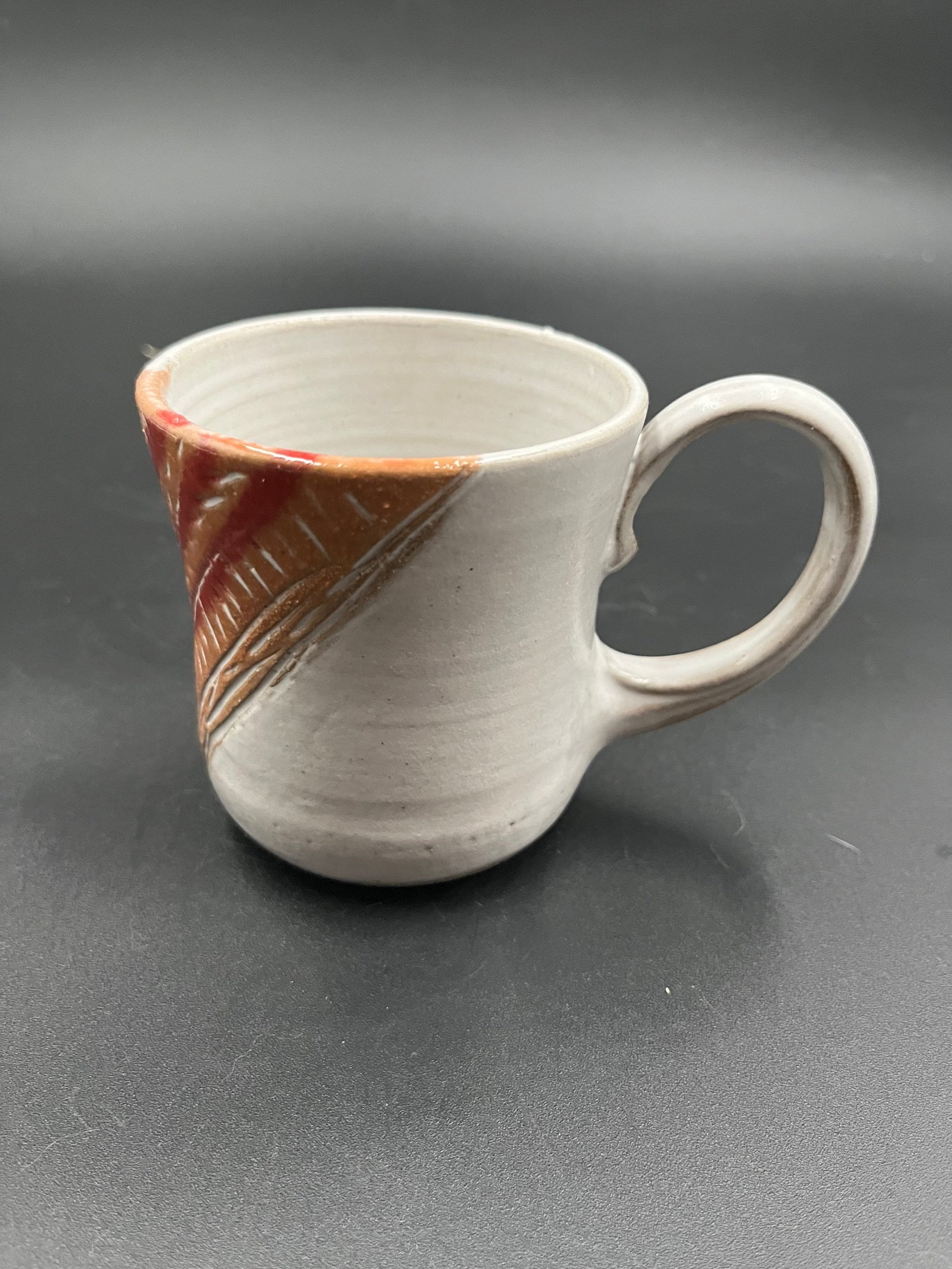 Handmade Sunset Striped Ceramic Mug