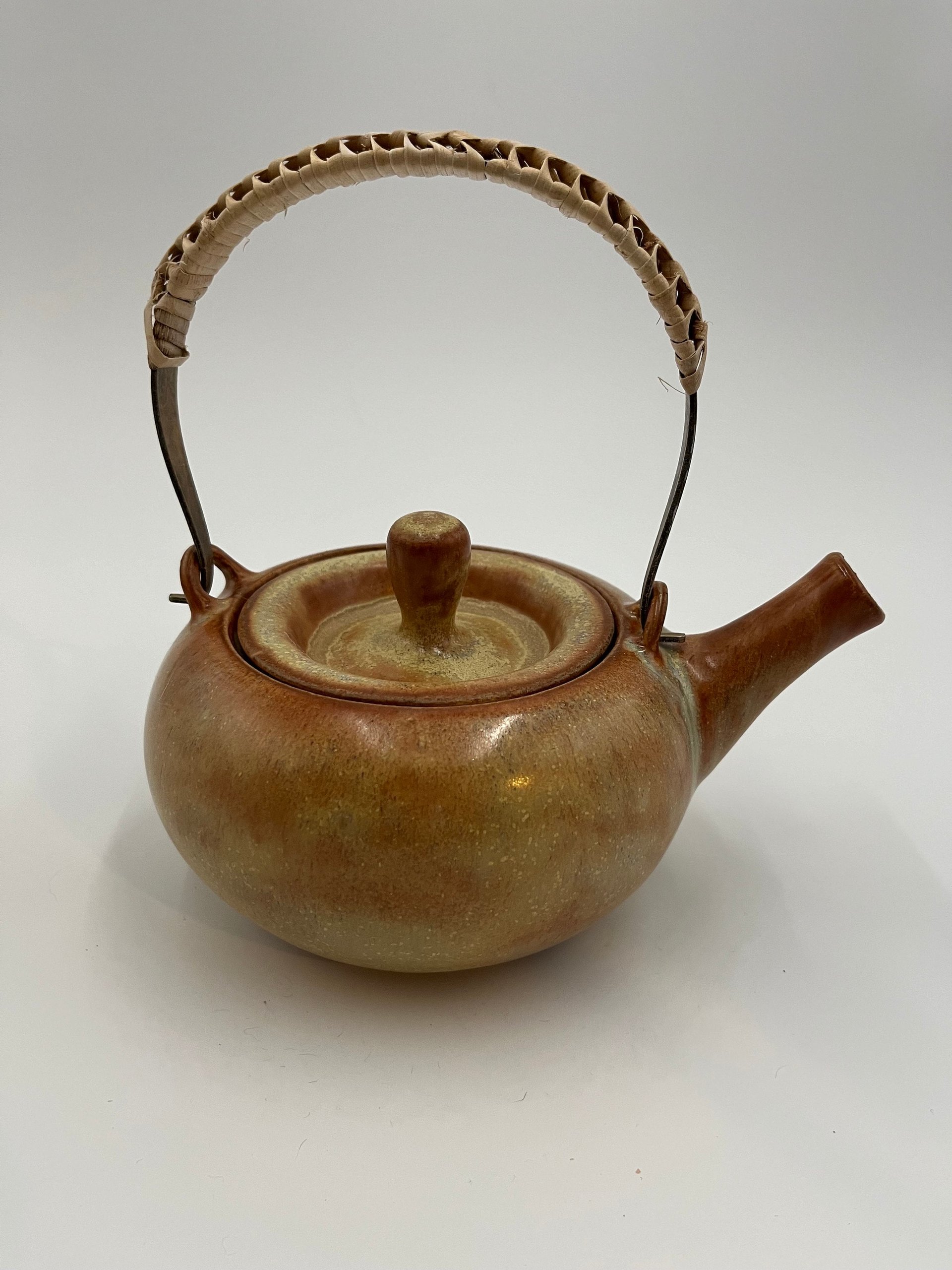 Handmade Golden Brown Ceramic Tea Set
