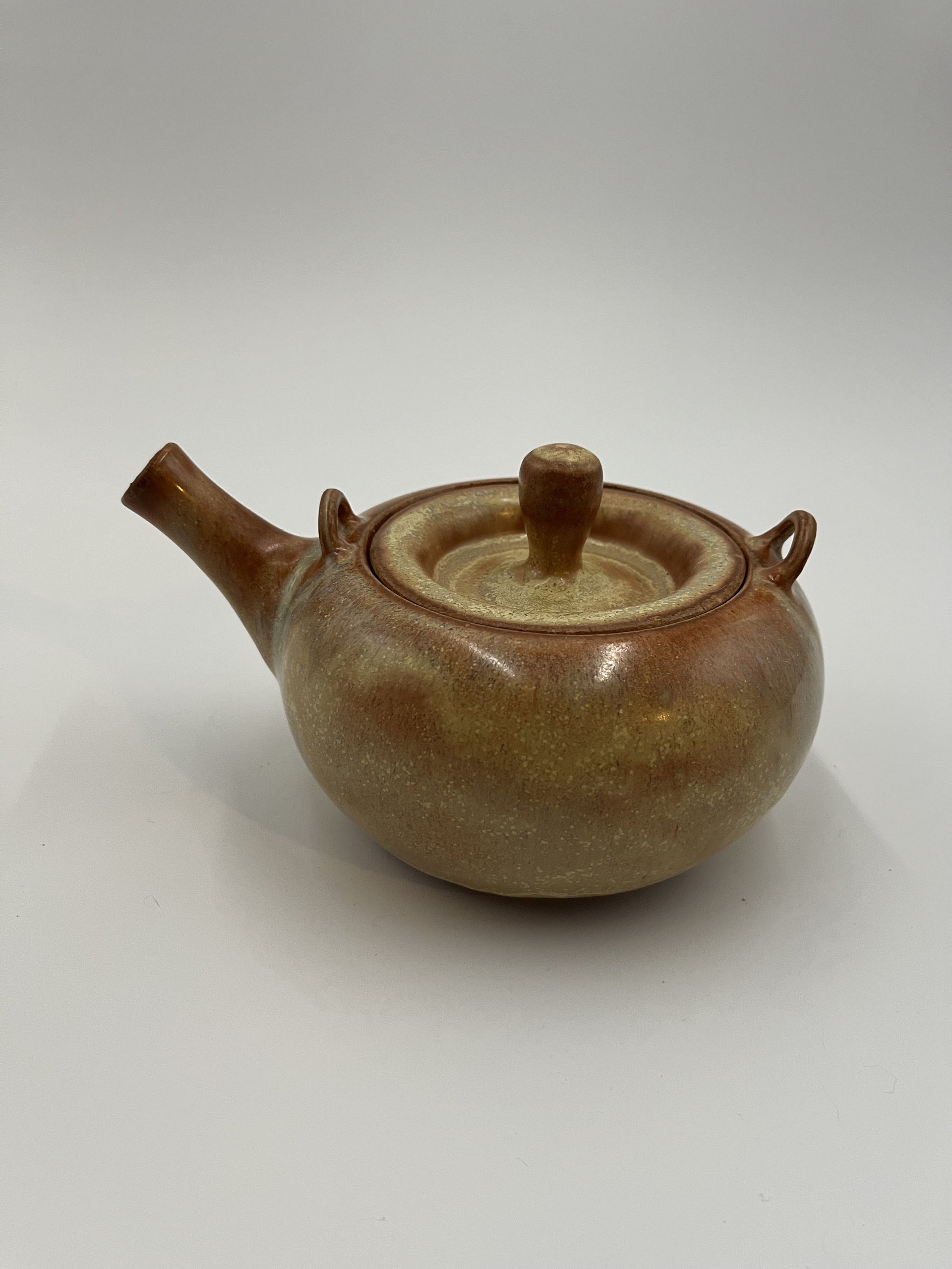 Handmade Golden Brown Ceramic Tea Set
