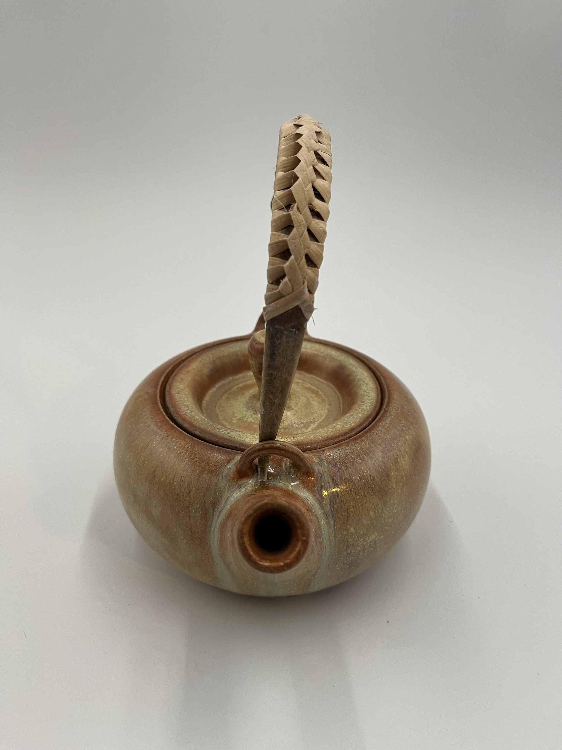 Handmade Golden Brown Ceramic Tea Set