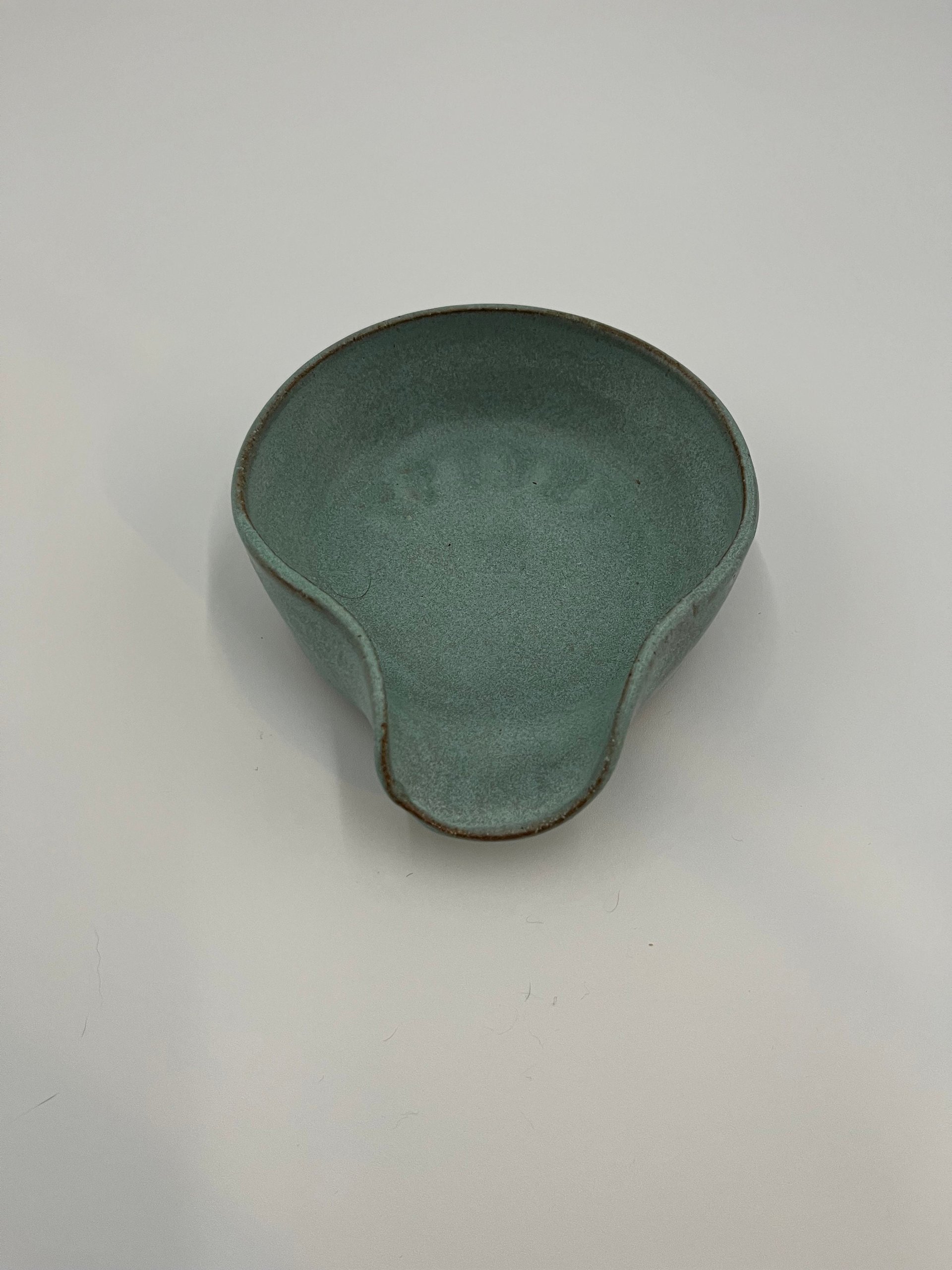 Handmade Blue Ceramic Spoon Rest