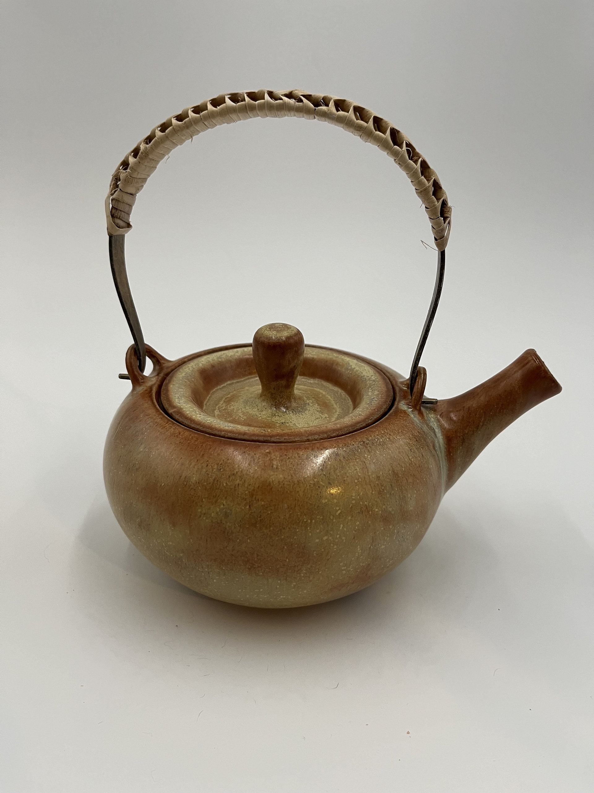 Handmade Golden Brown Ceramic Tea Set
