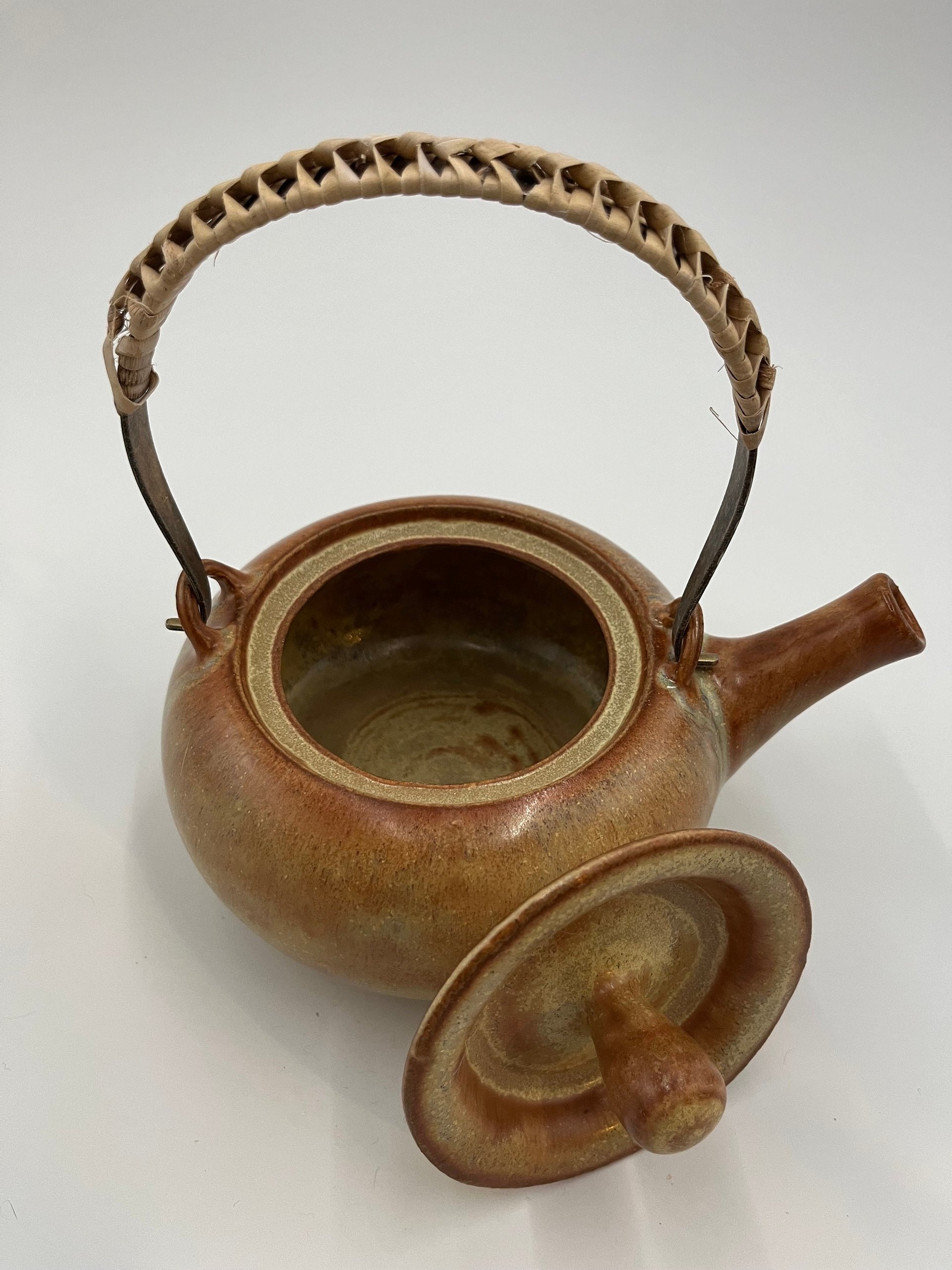 Handmade Golden Brown Ceramic Tea Set