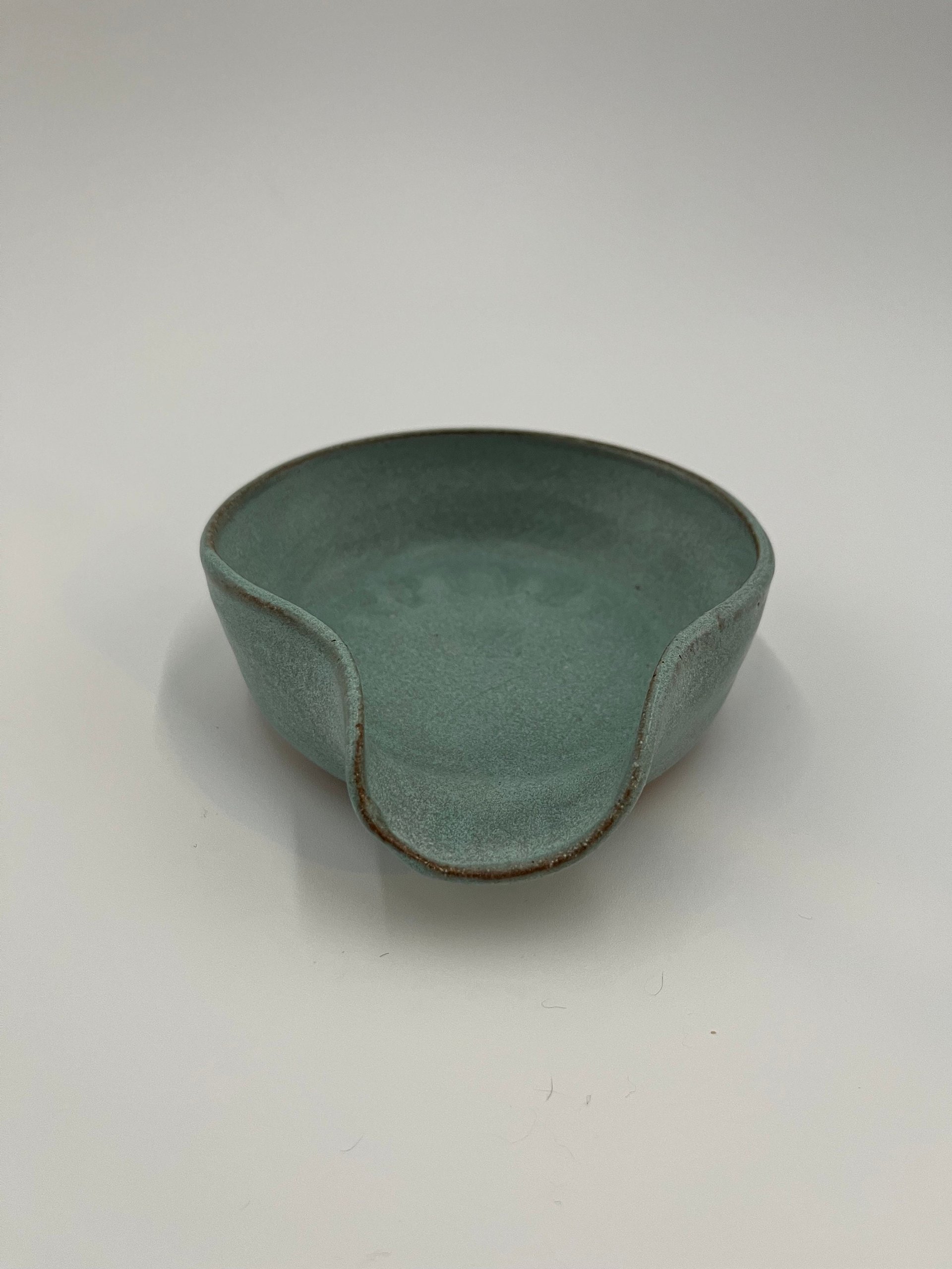 Handmade Blue Ceramic Spoon Rest
