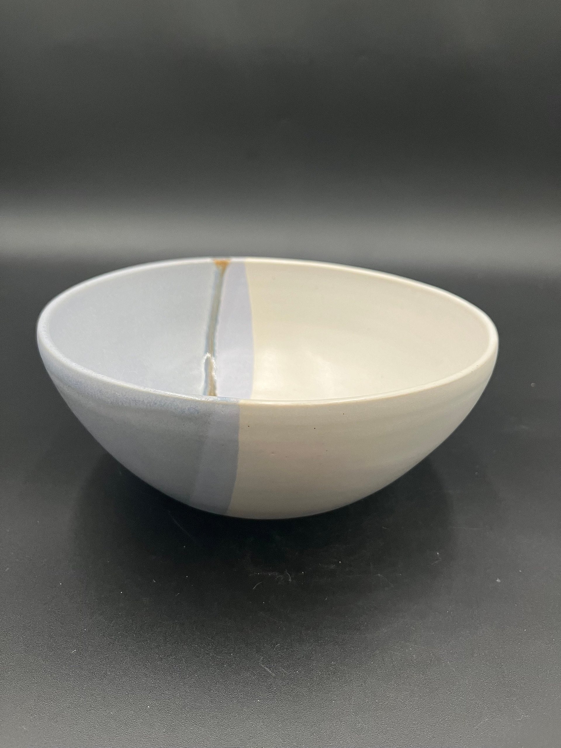 Handmade Blue and White Beach Inspired Ceramic Bowl