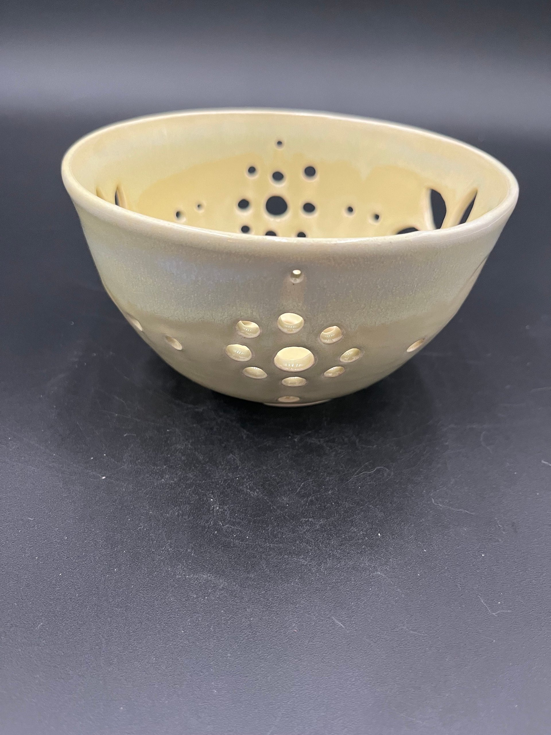Hand-made Yellow Berry Bowl and Plate