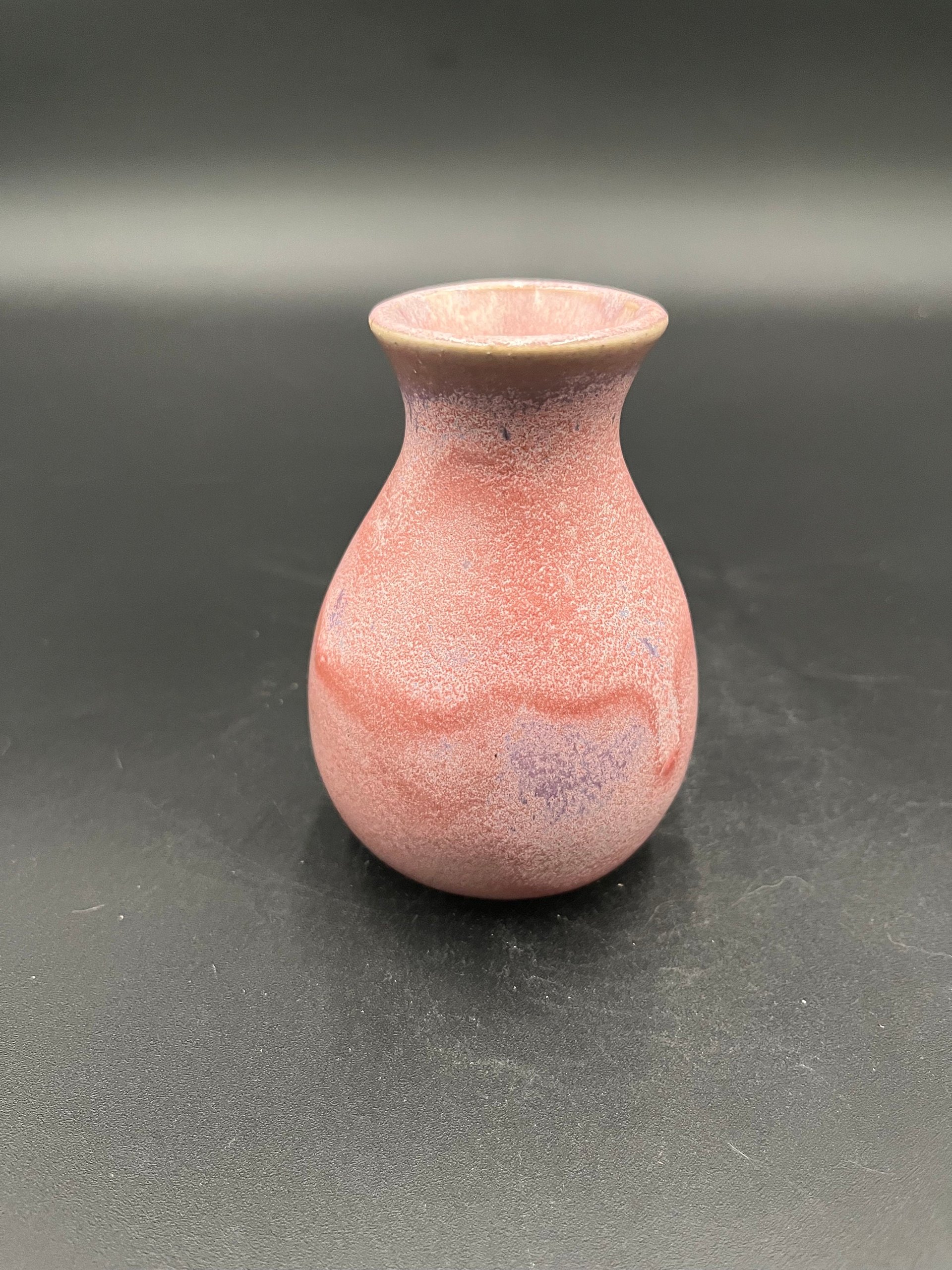 Handmade Pink and Purple Ceramic Bud Vase