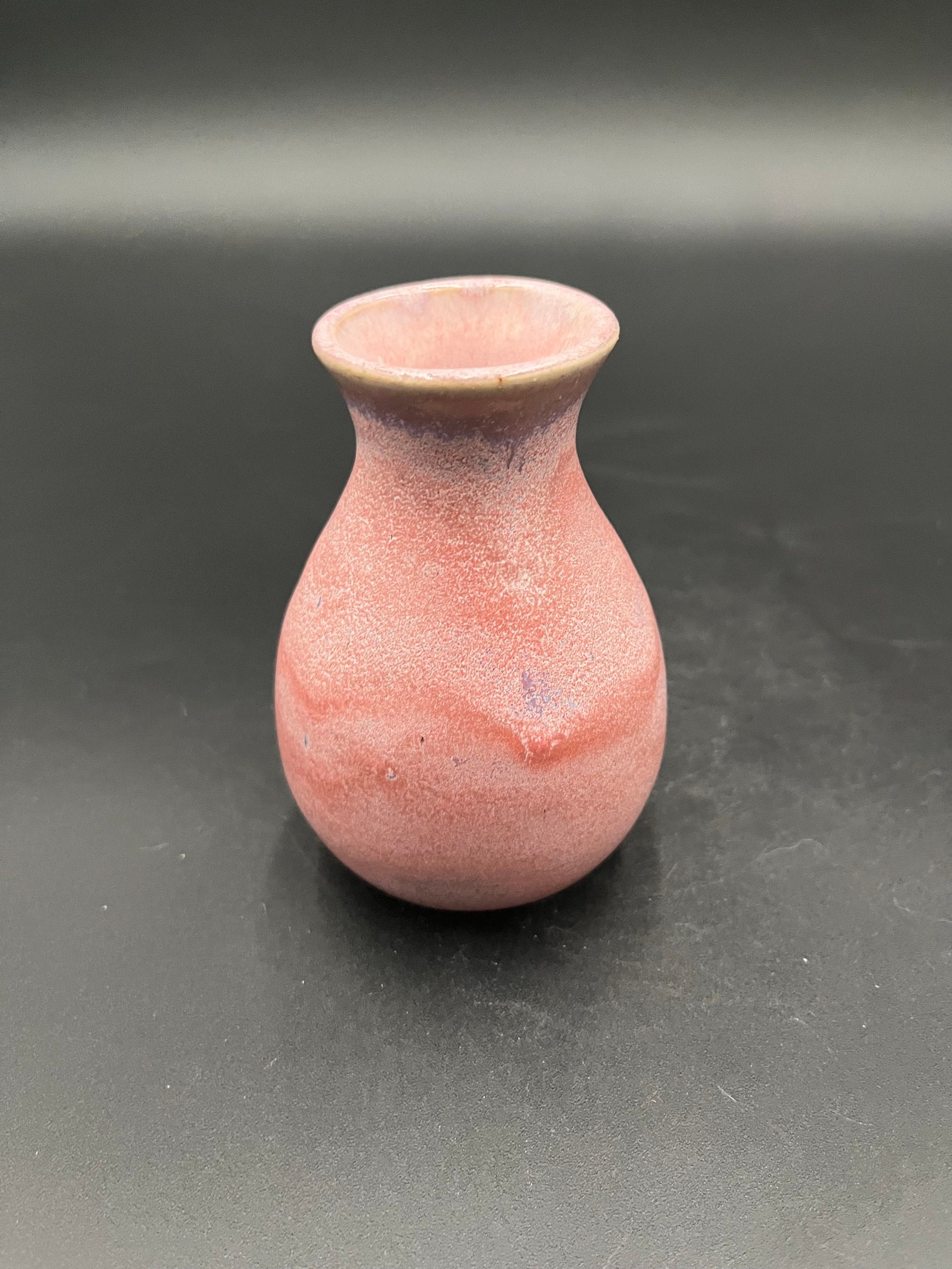 Handmade Pink and Purple Ceramic Bud Vase