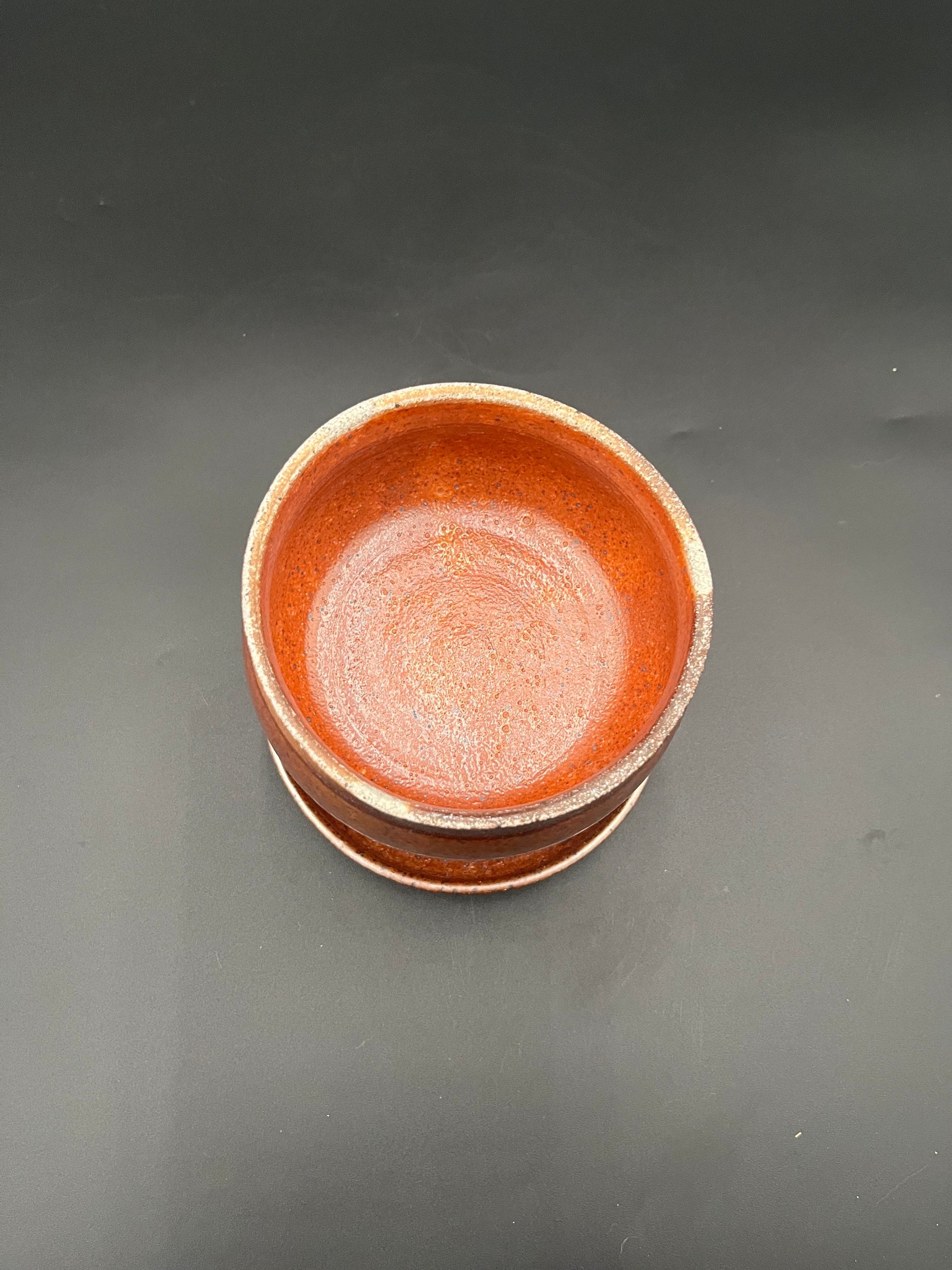 Handmade Wood fired Rustic Ceramic Butter Dish