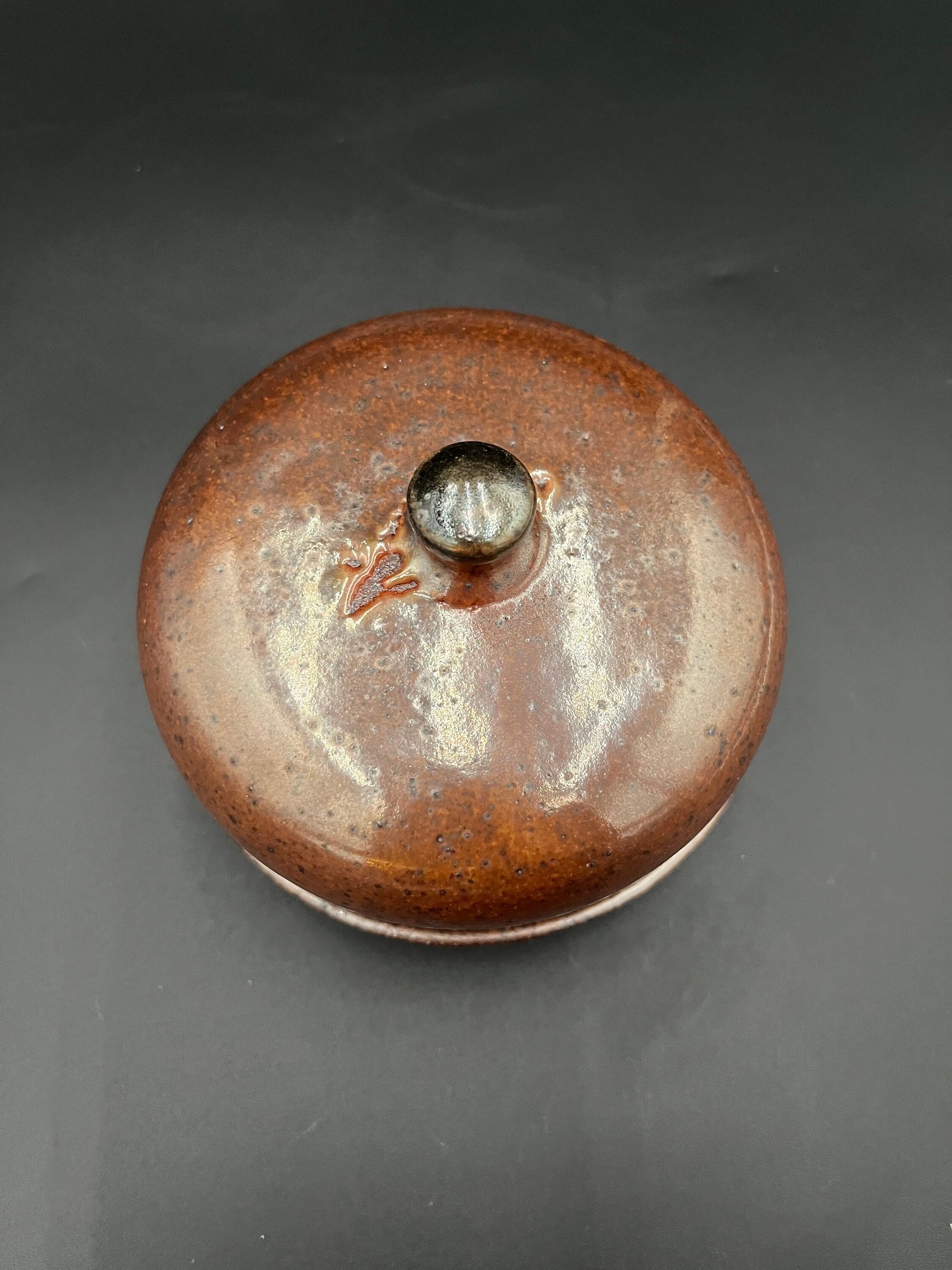 Handmade Wood fired Rustic Ceramic Butter Dish
