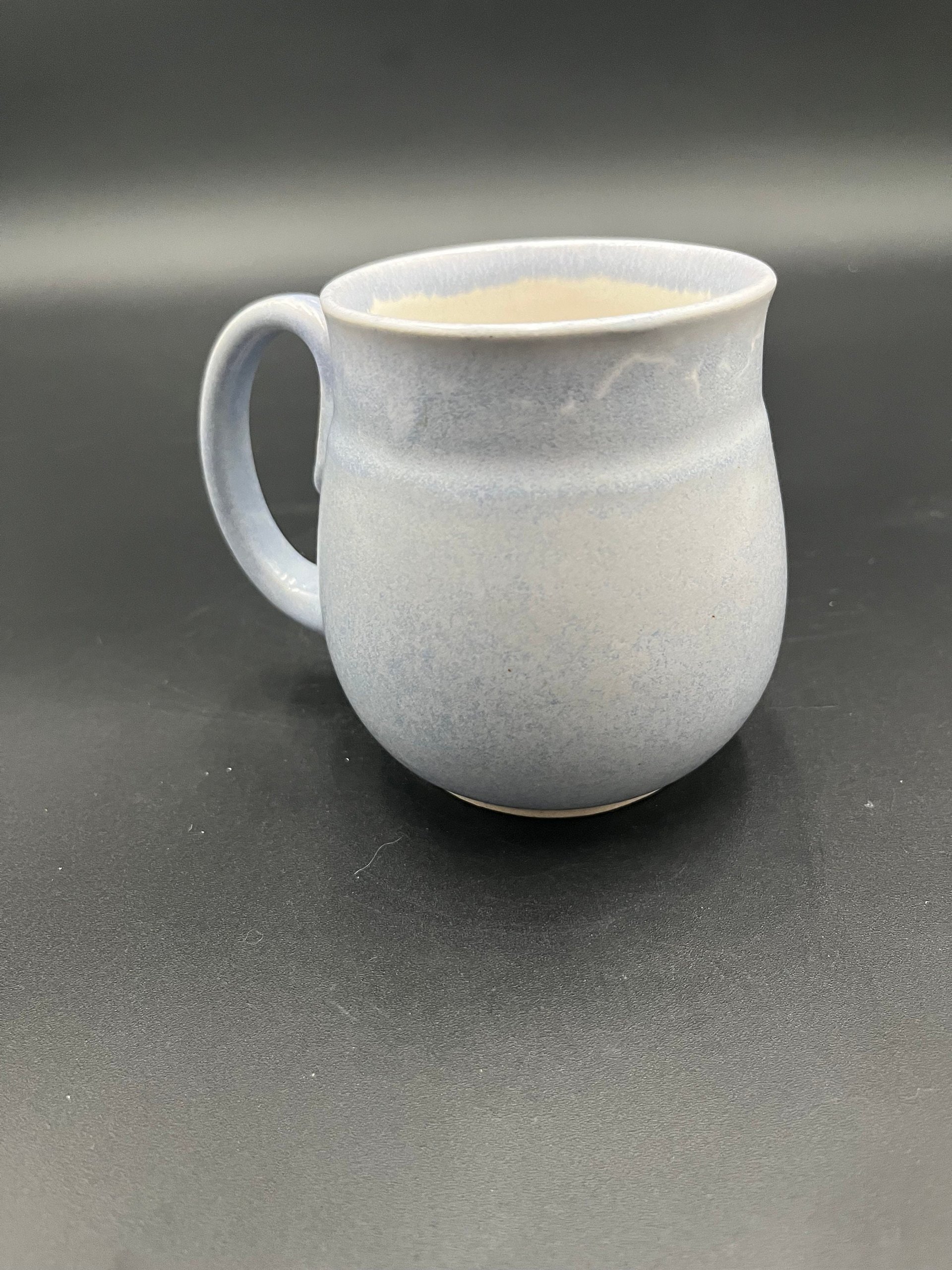 Handmade Light Blue “HI” Ceramic Mug