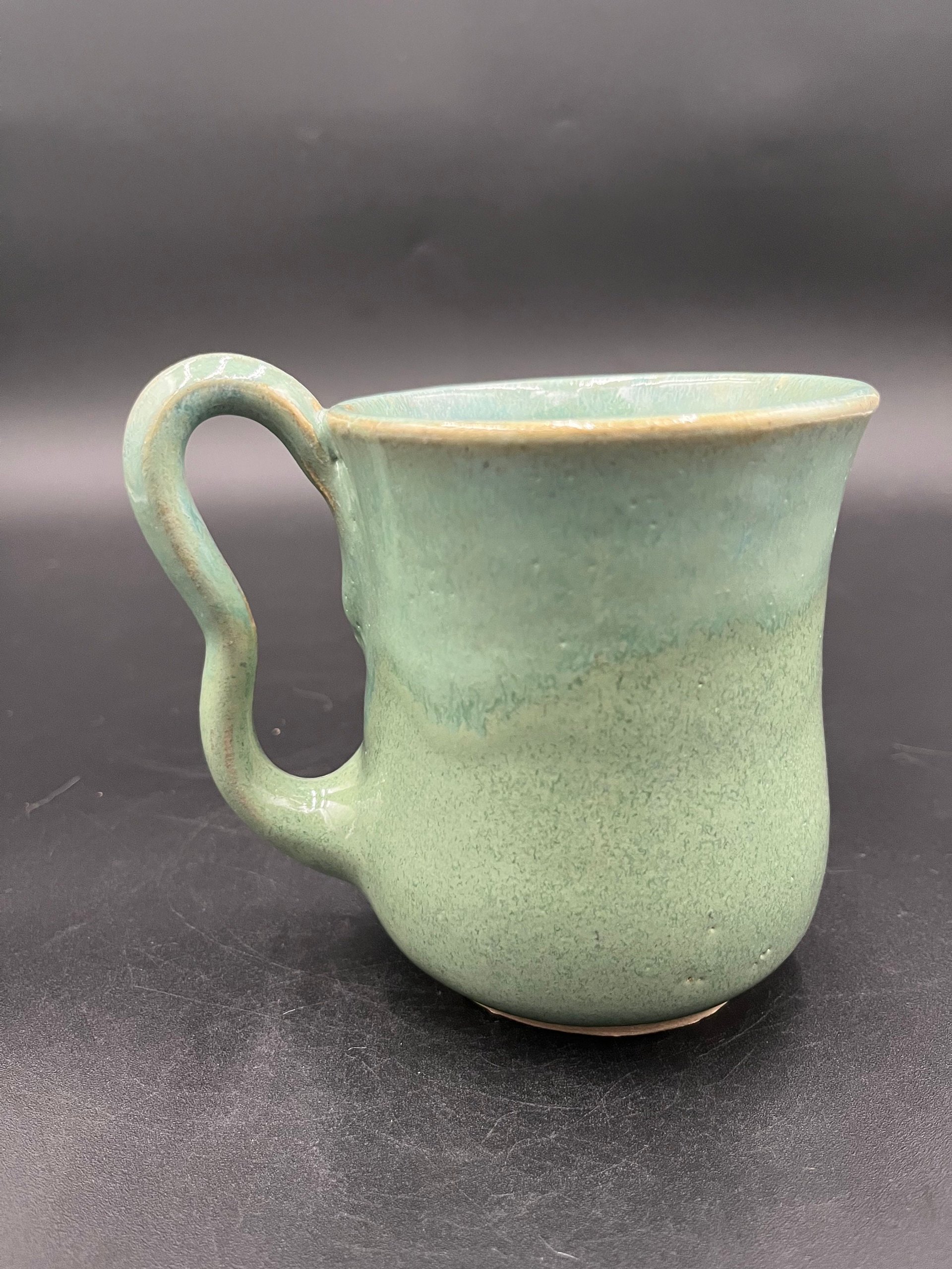 Handmade Agave Green “Hello” Ceramic Mug