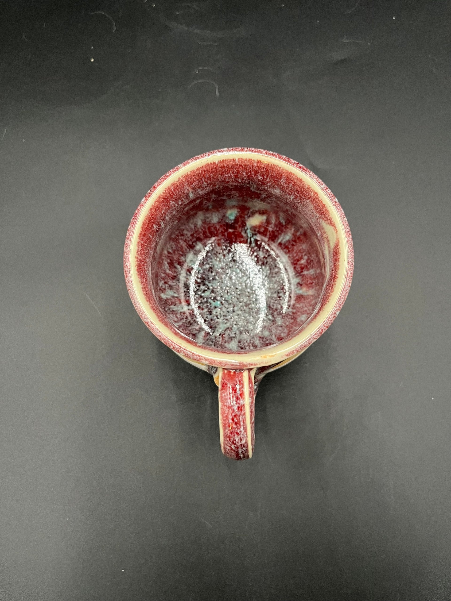 Small Handmade Ceramic Multi-colored Mug - great for espresso
