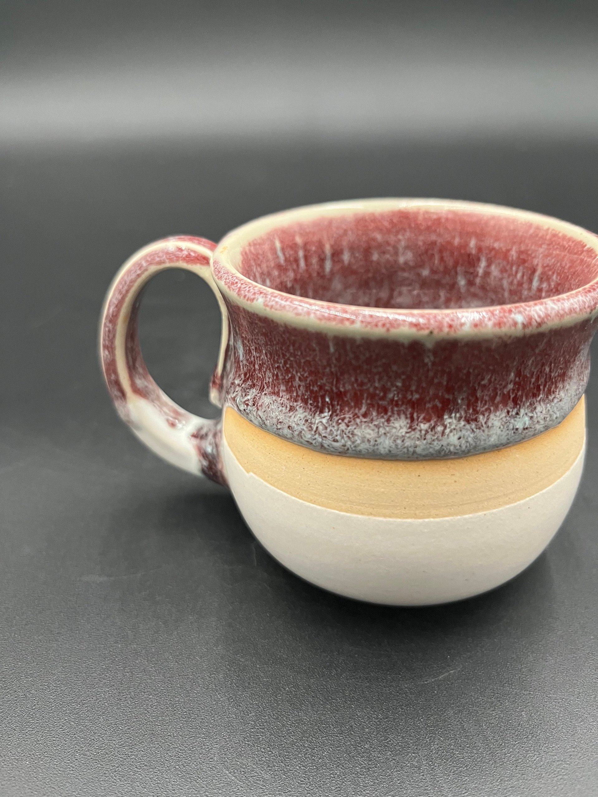 Small Handmade Ceramic Multi-colored Mug - great for espresso