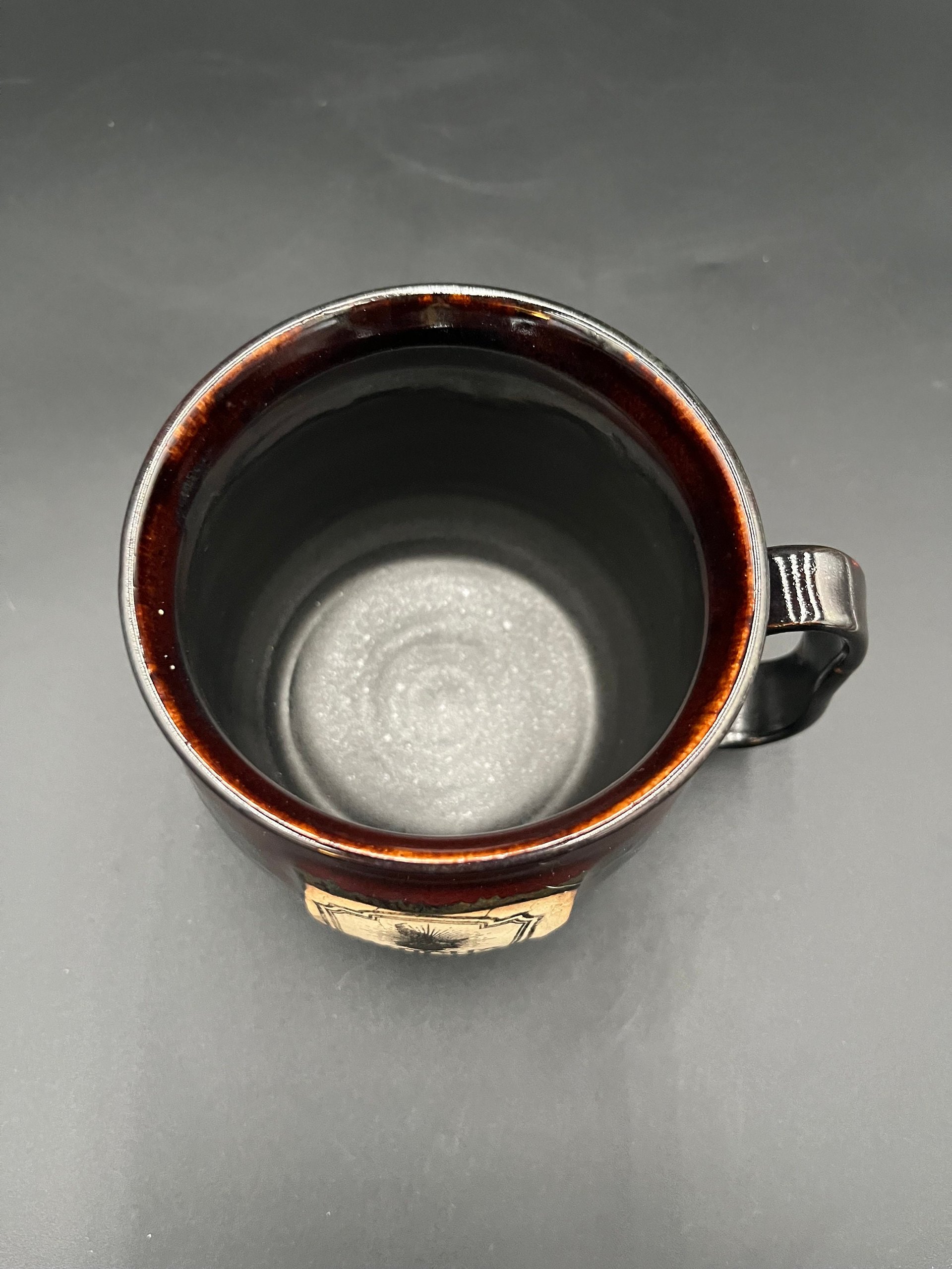 Handmade Ceramic Witch Inspired Black and Red Mug - Witch’s Brew