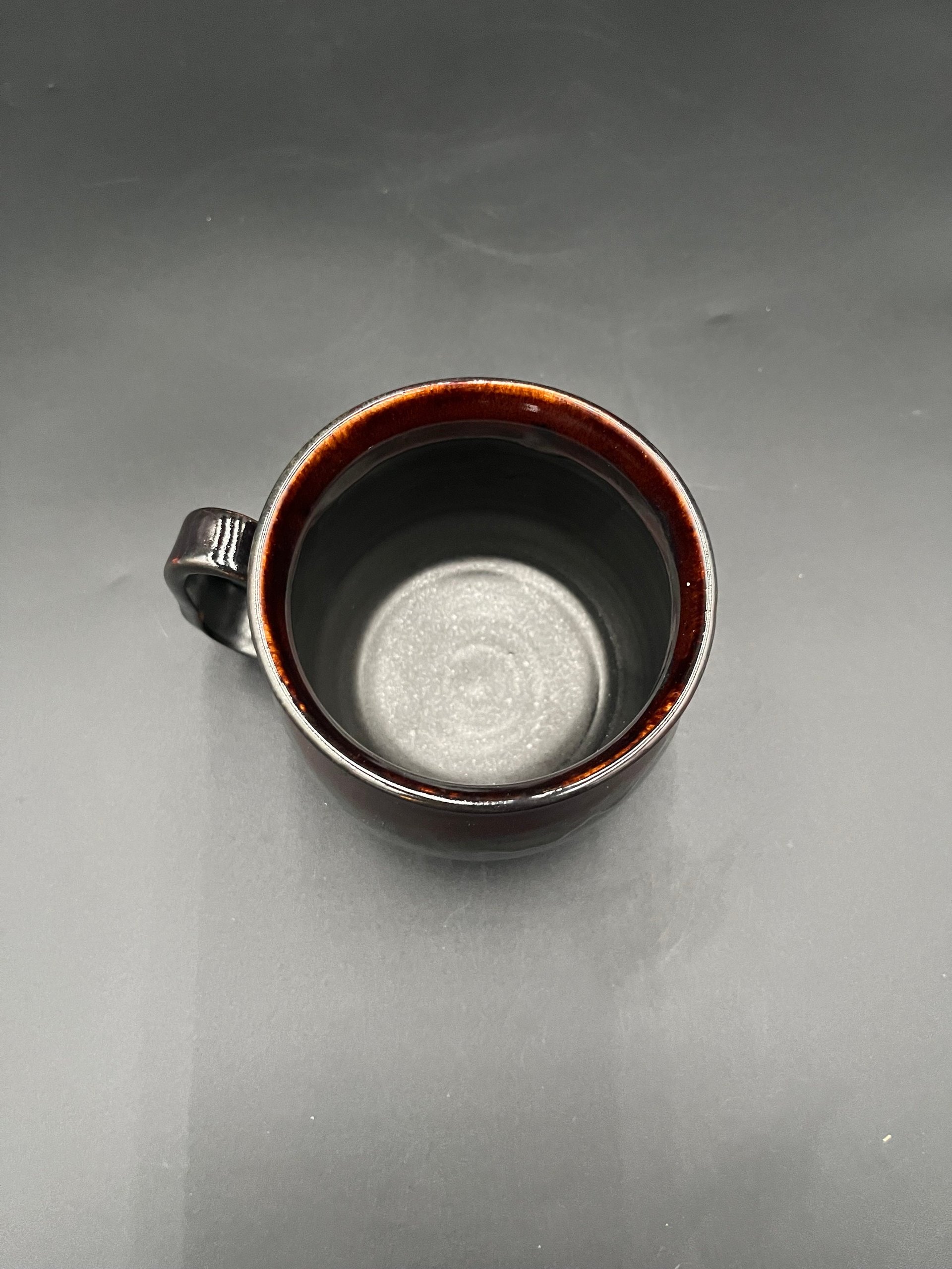Handmade Ceramic Witch Inspired Black and Red Mug - Witch’s Brew