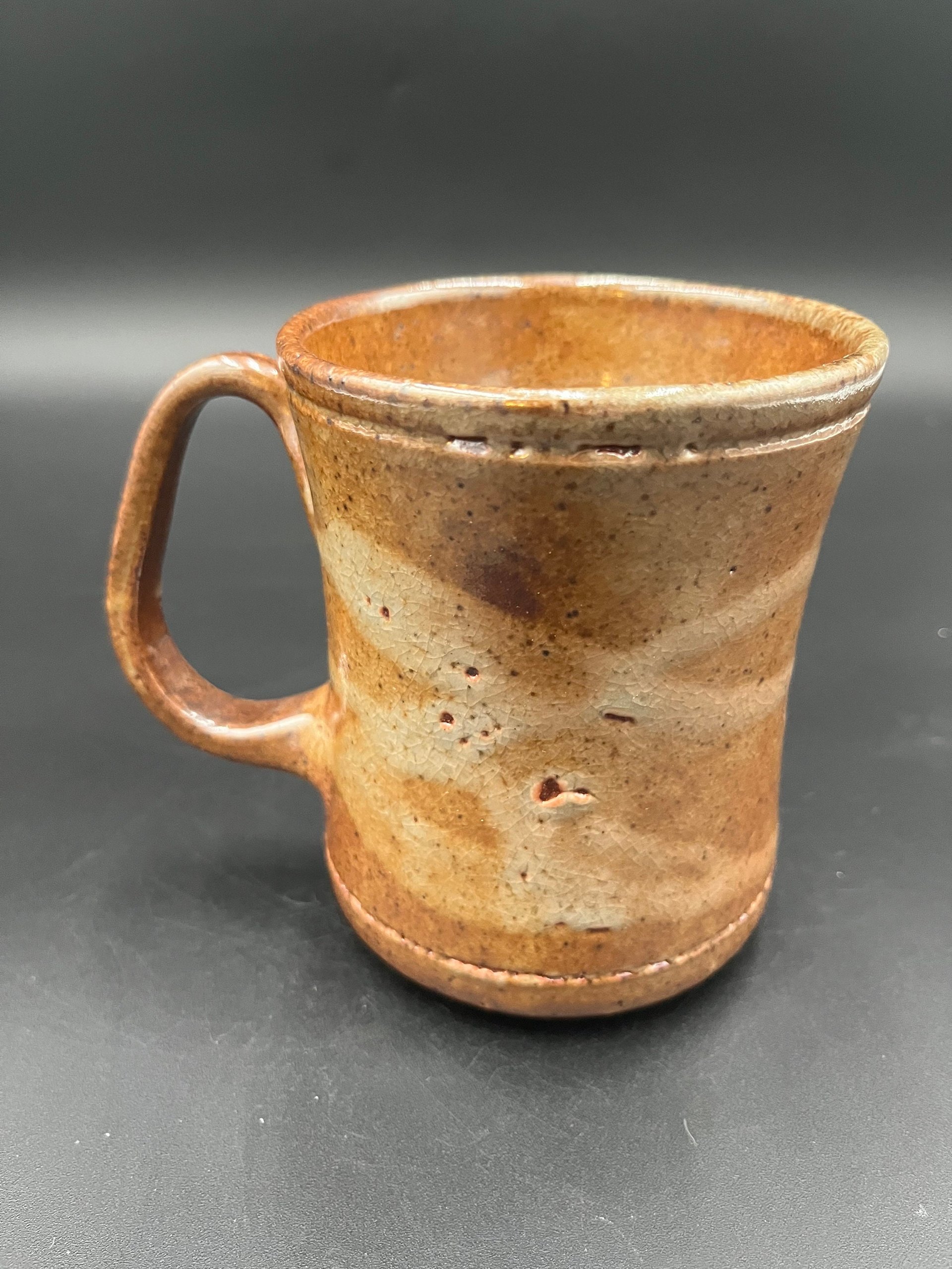 Wood fired Earthy Tankard Mug - handmade