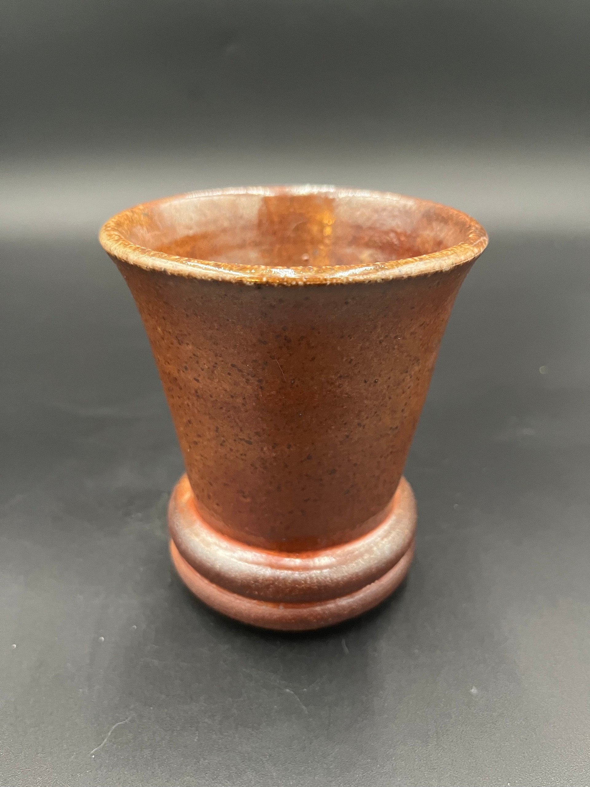 Wood fired Earthy Rolled Bottom Mug - handmade